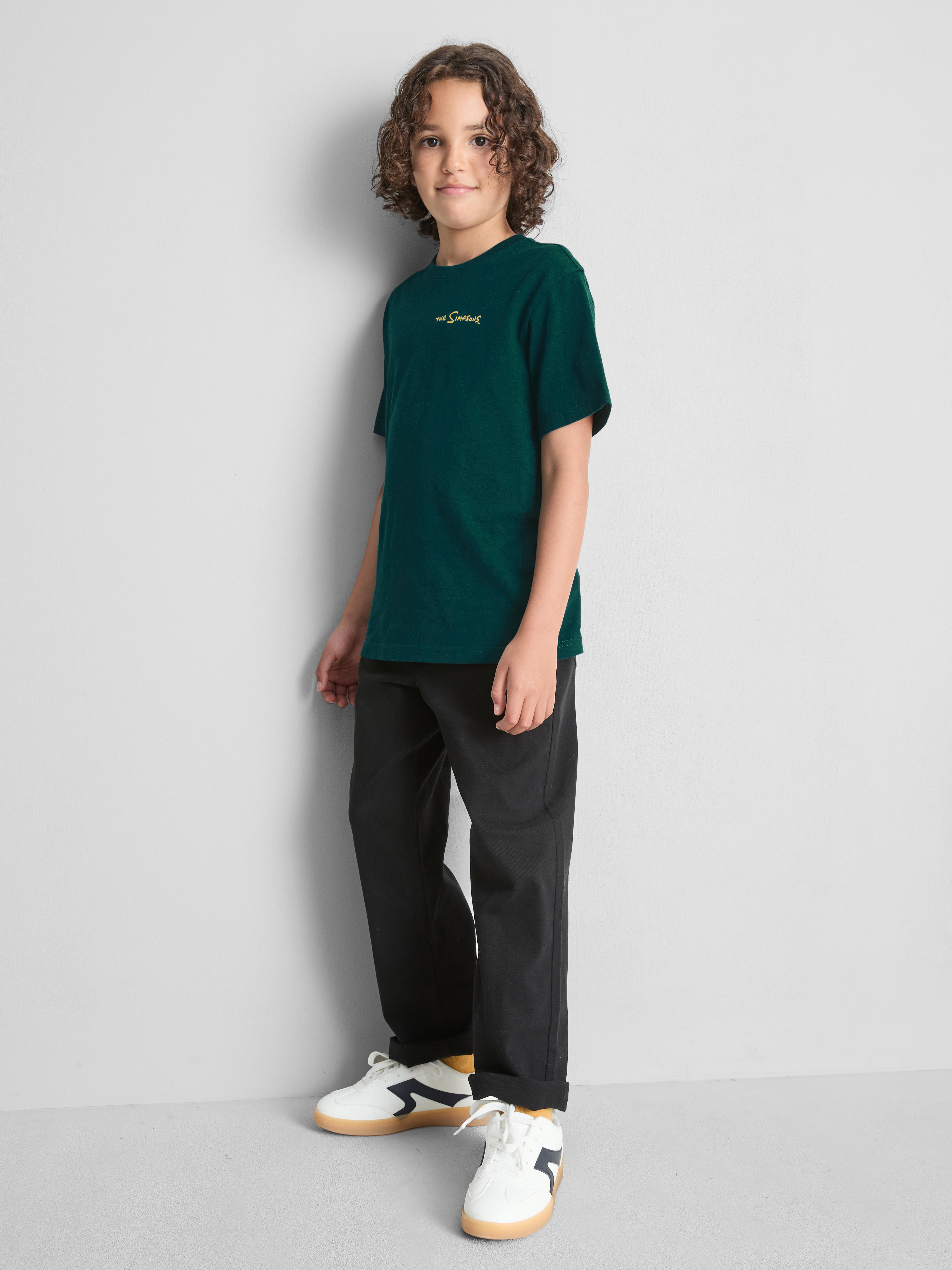 7-15yrs | The Simpsons Bart Skateboard Pure Cotton T-Shirt