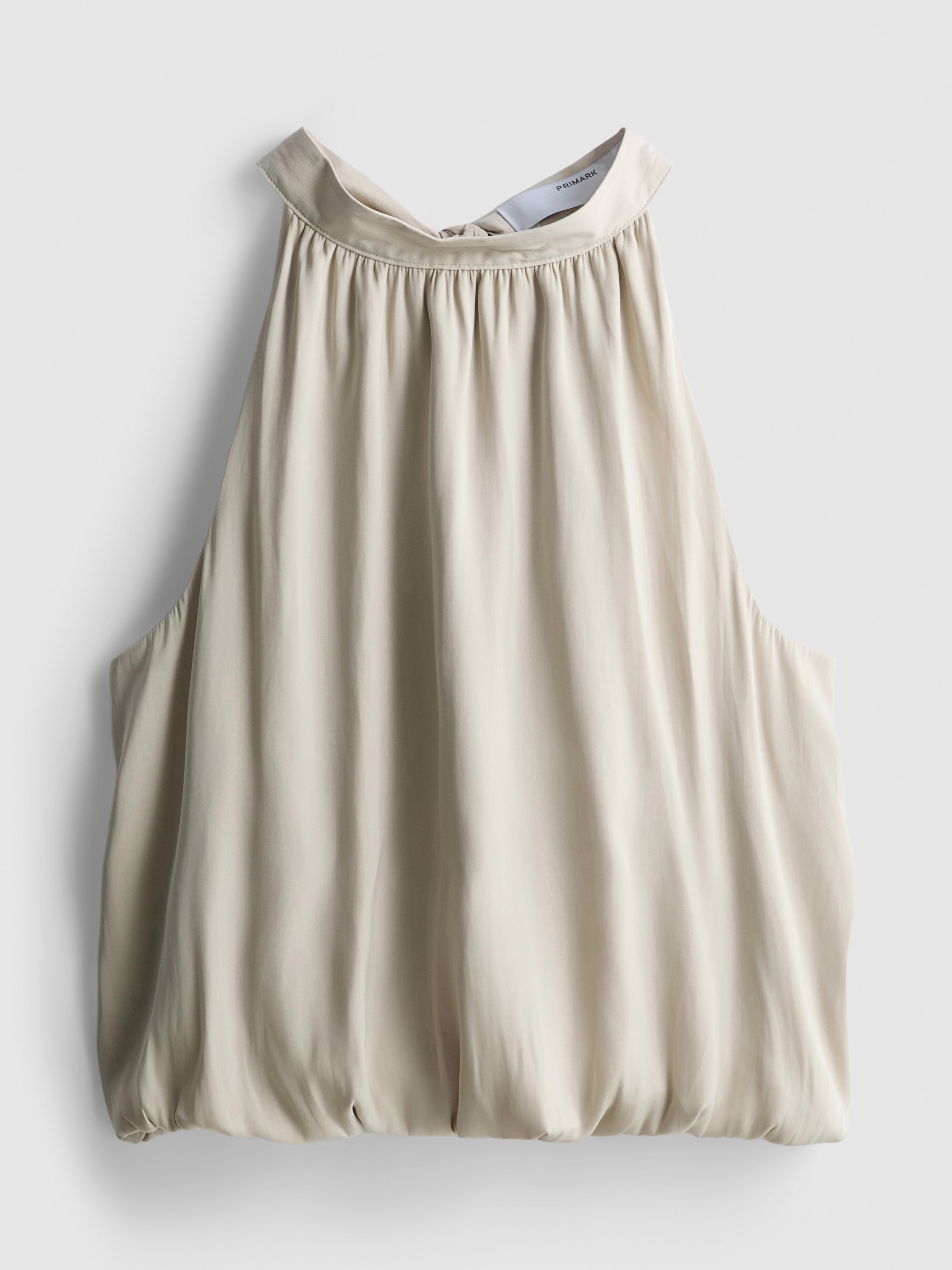 Halter Neck Balloon Blouse