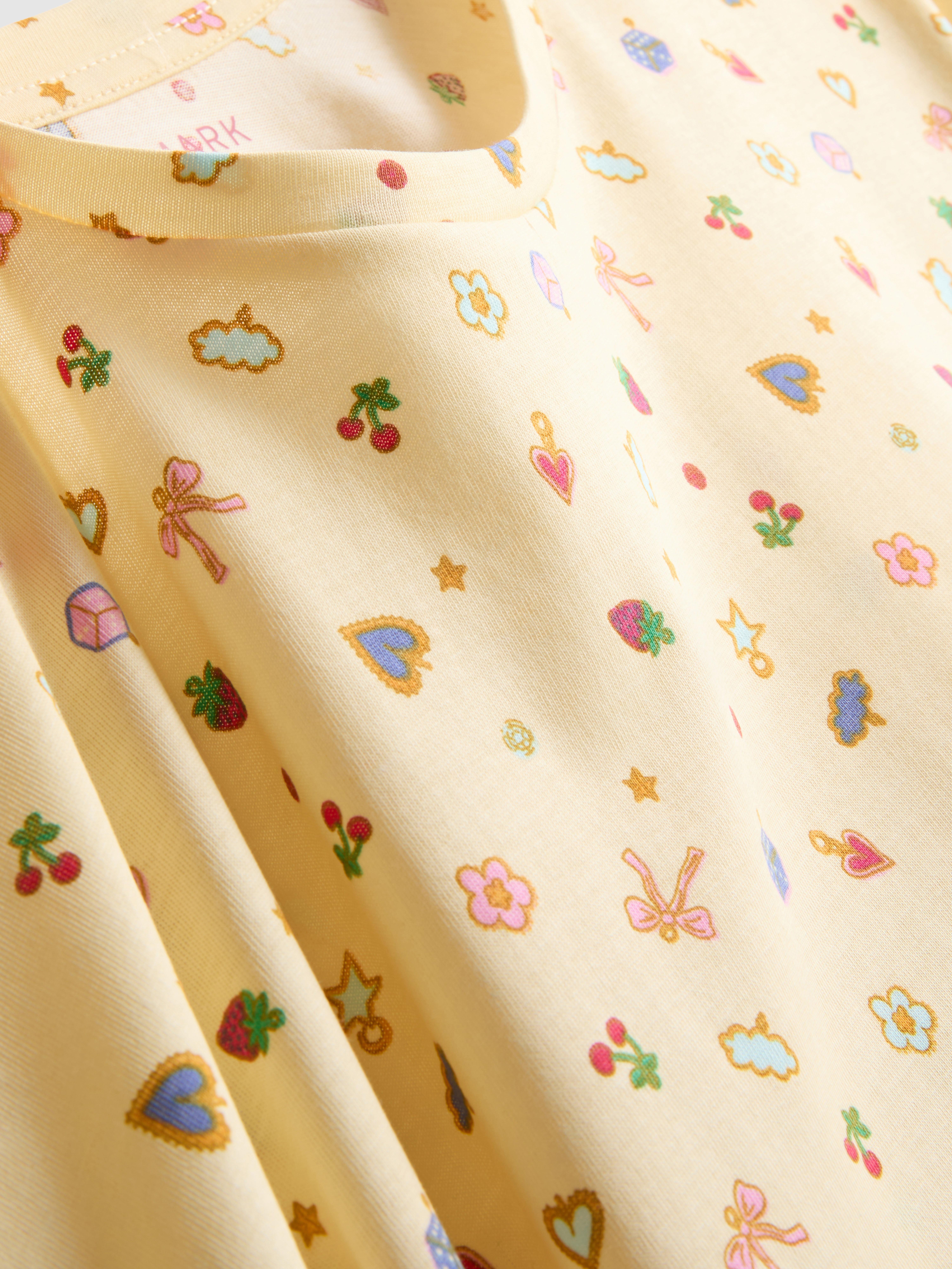 Pure Cotton Printed Crewneck Pajamas
