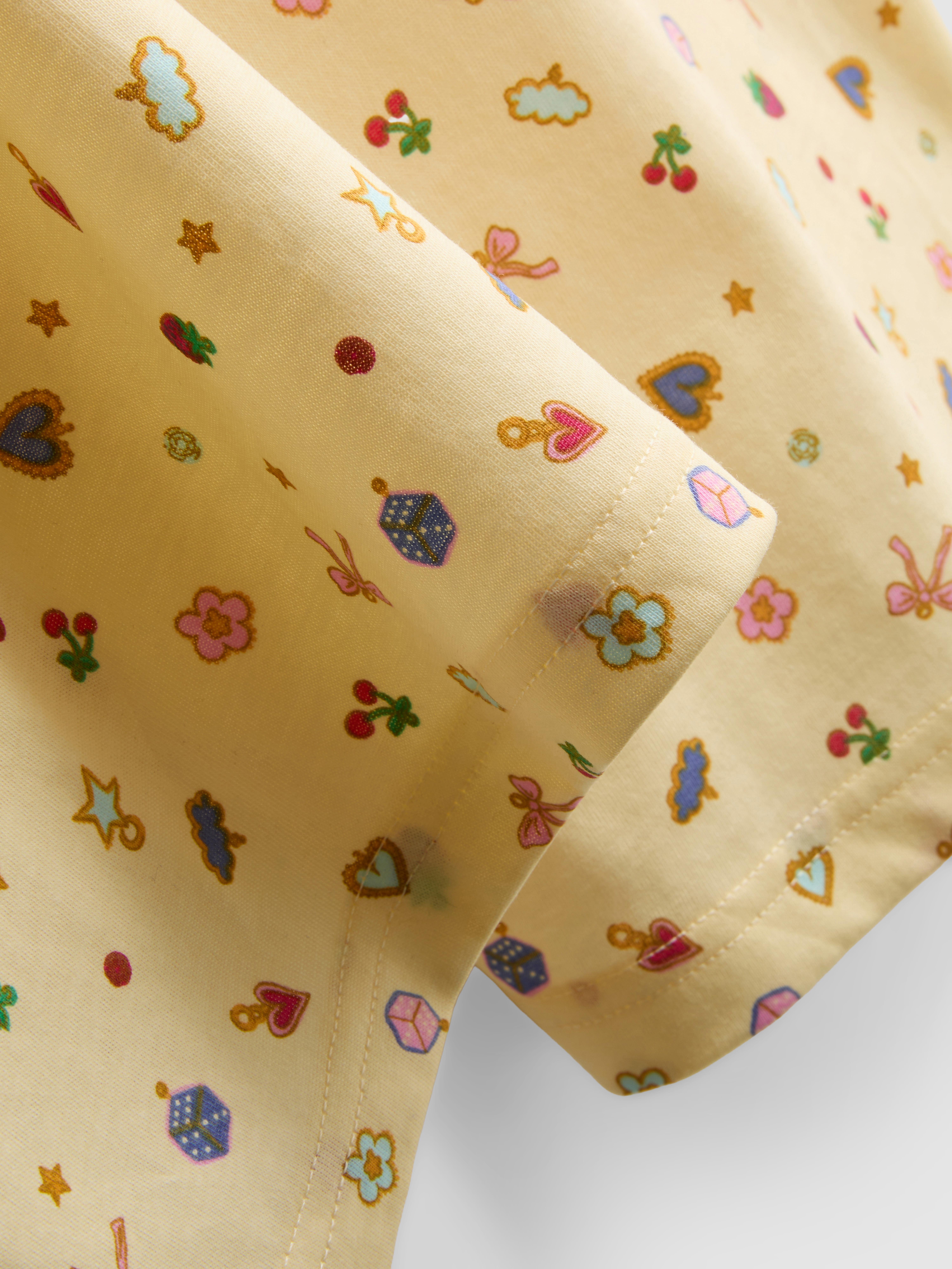 Pure Cotton Printed Crewneck Pajamas