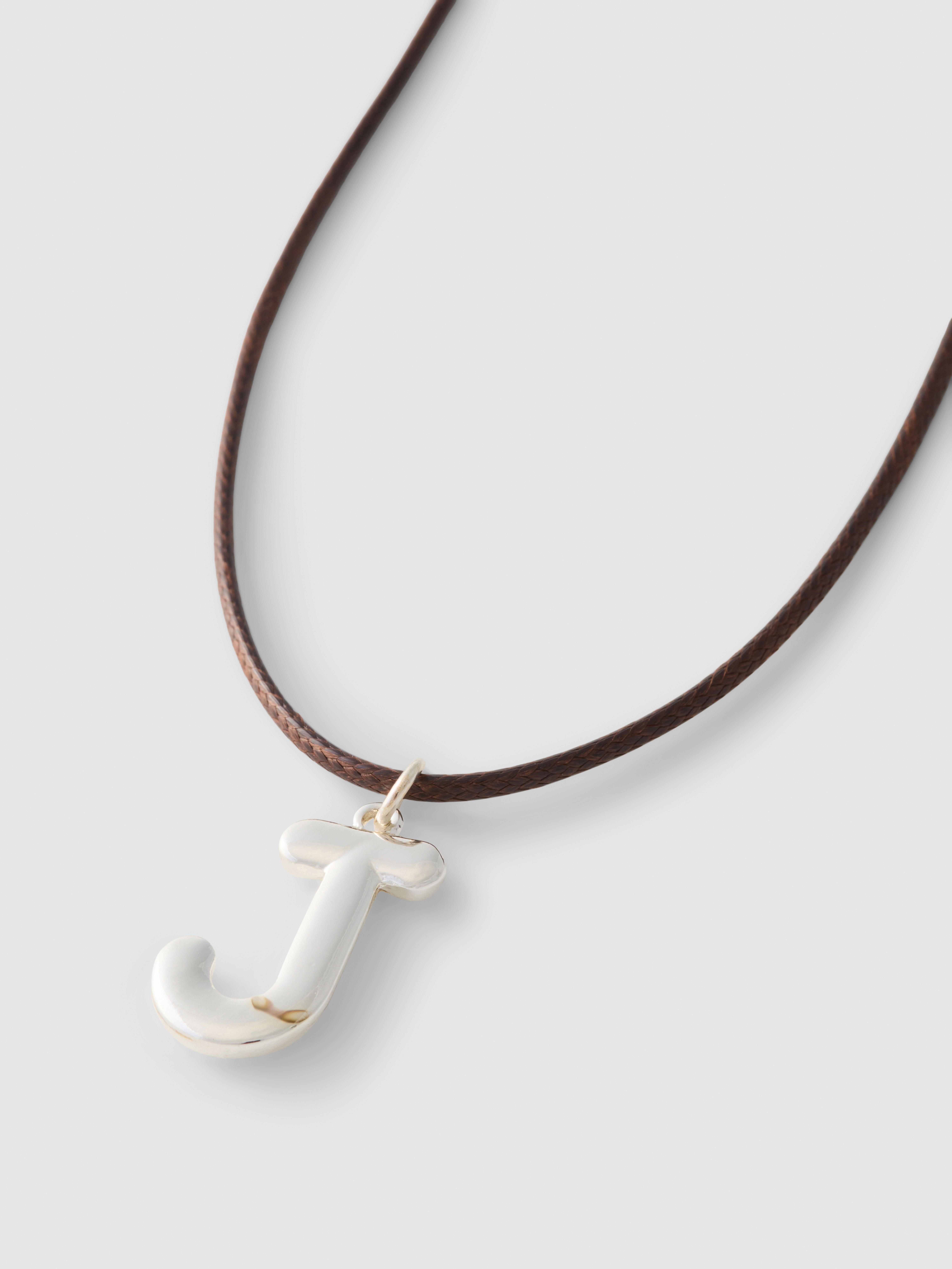 Initial Pendant Cord Necklace