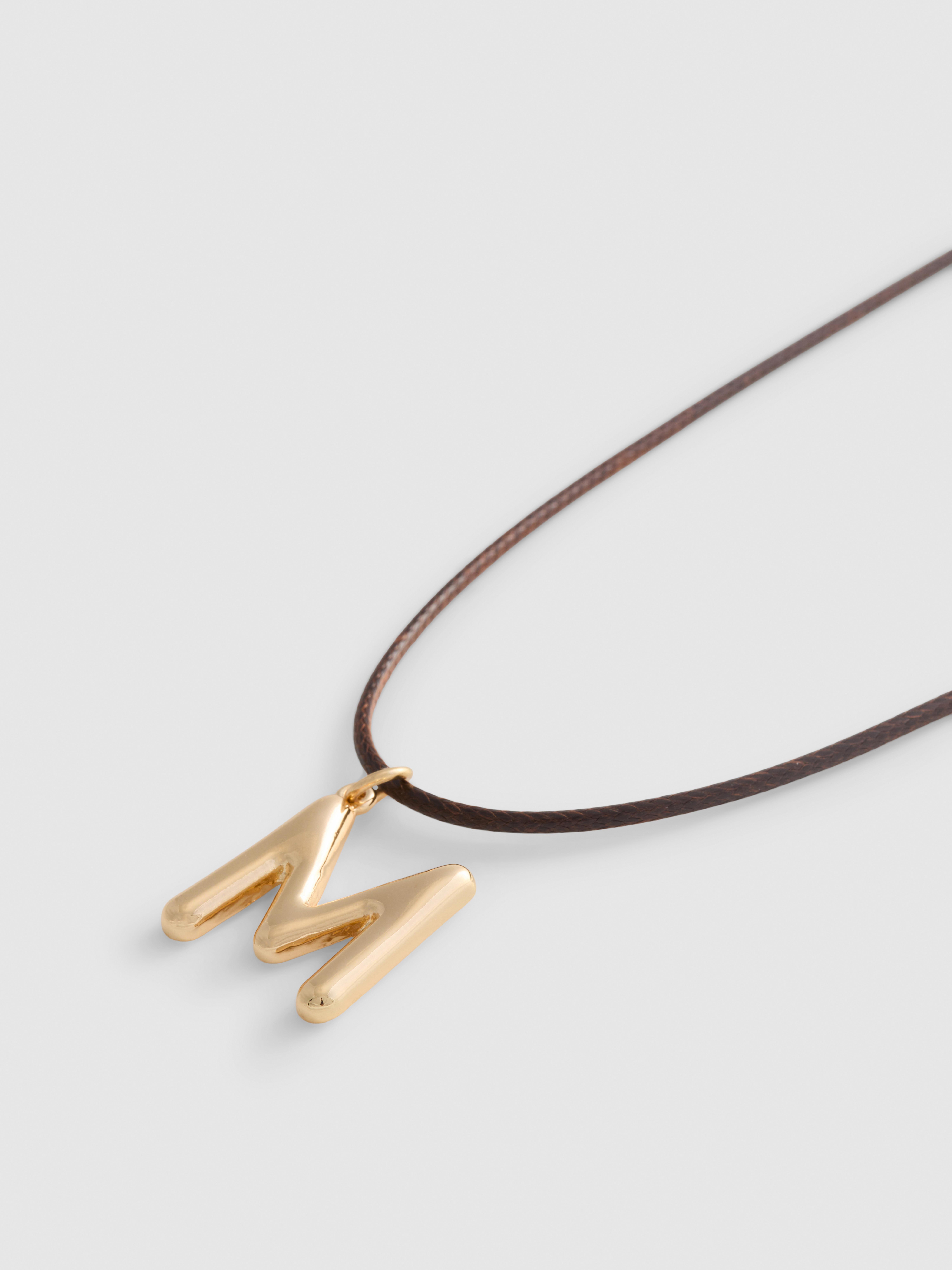Initial Pendant Cord Necklace