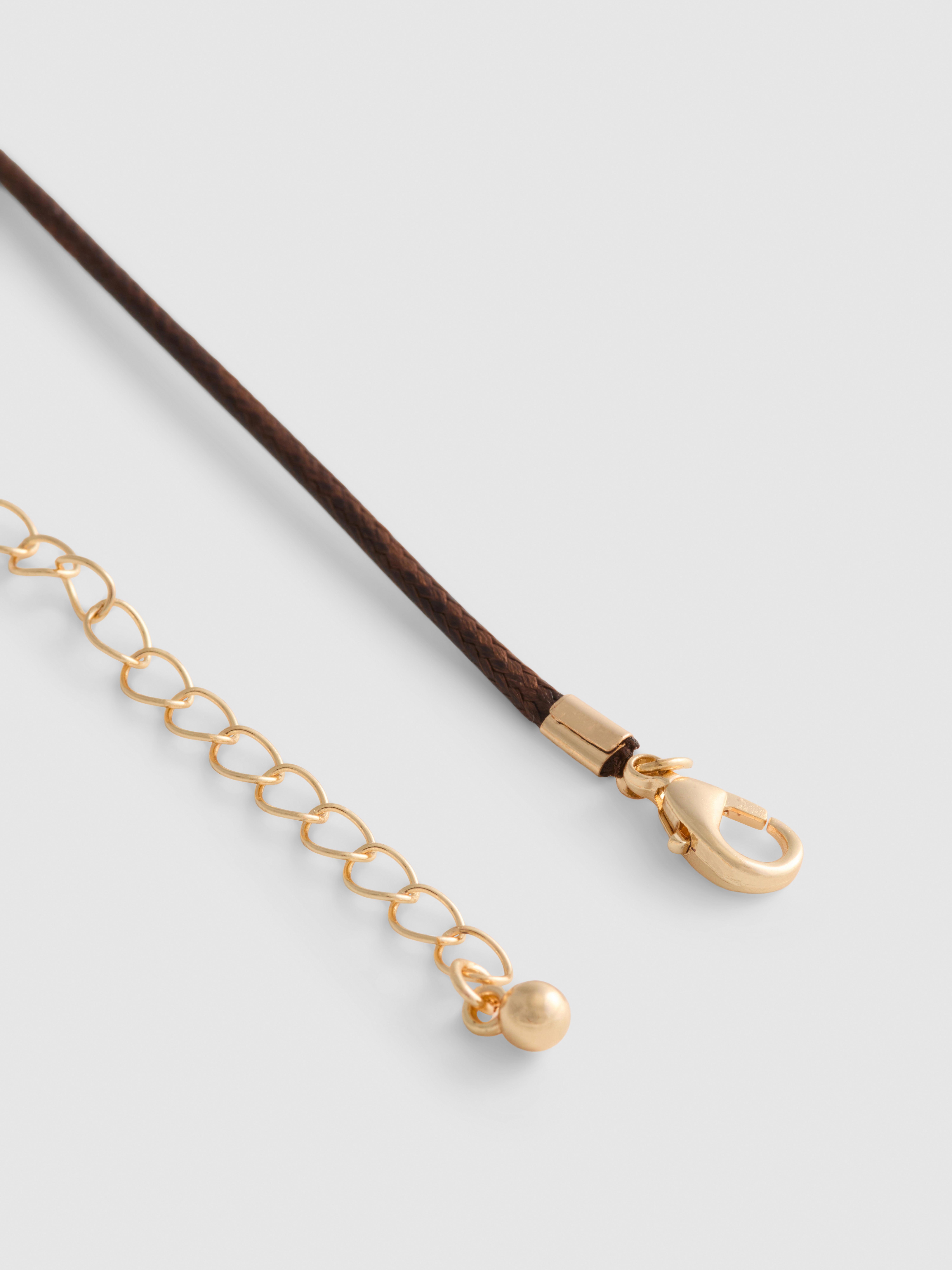 Initial Pendant Cord Necklace