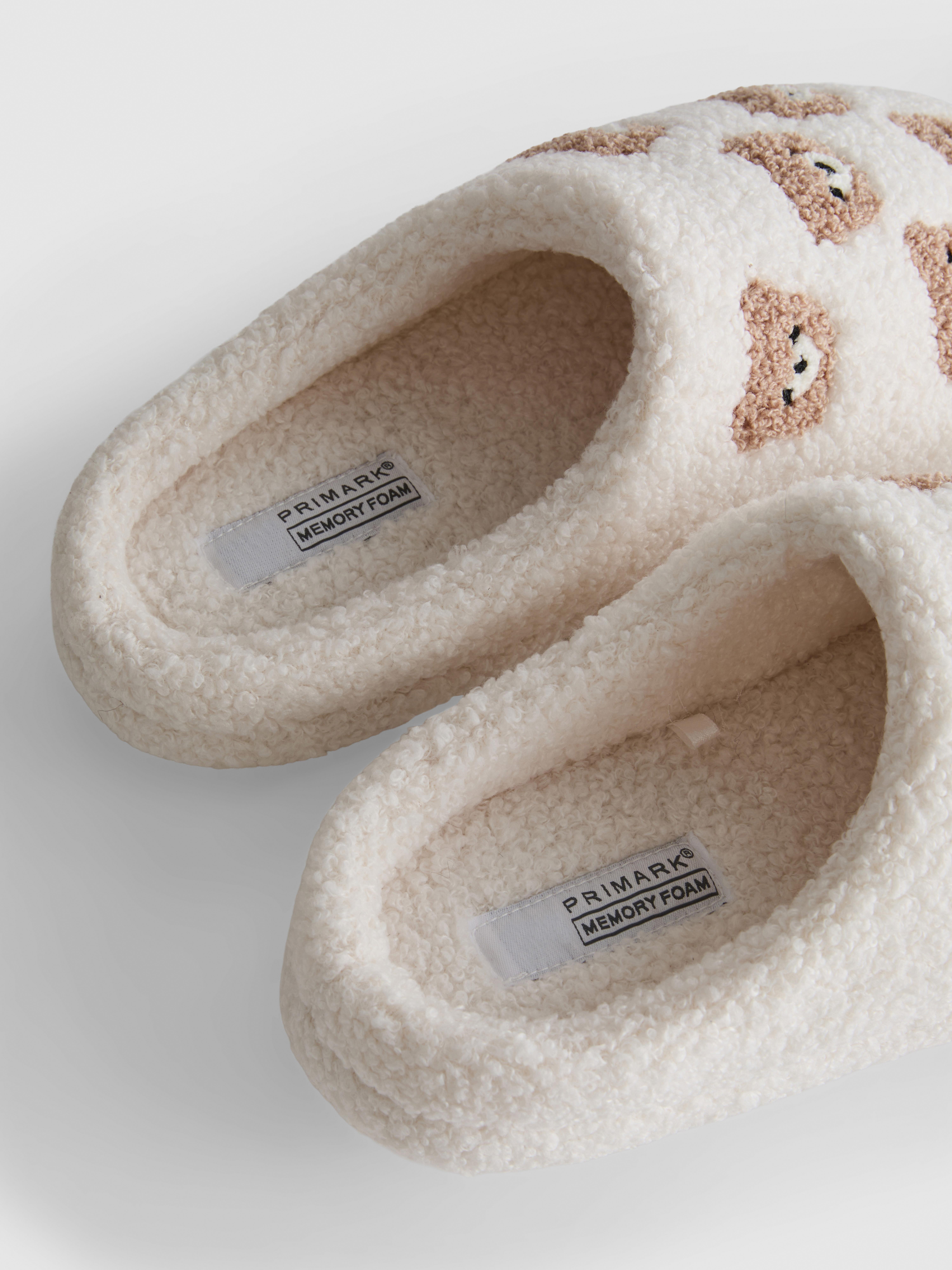 Teddy Fleece Mule Slippers
