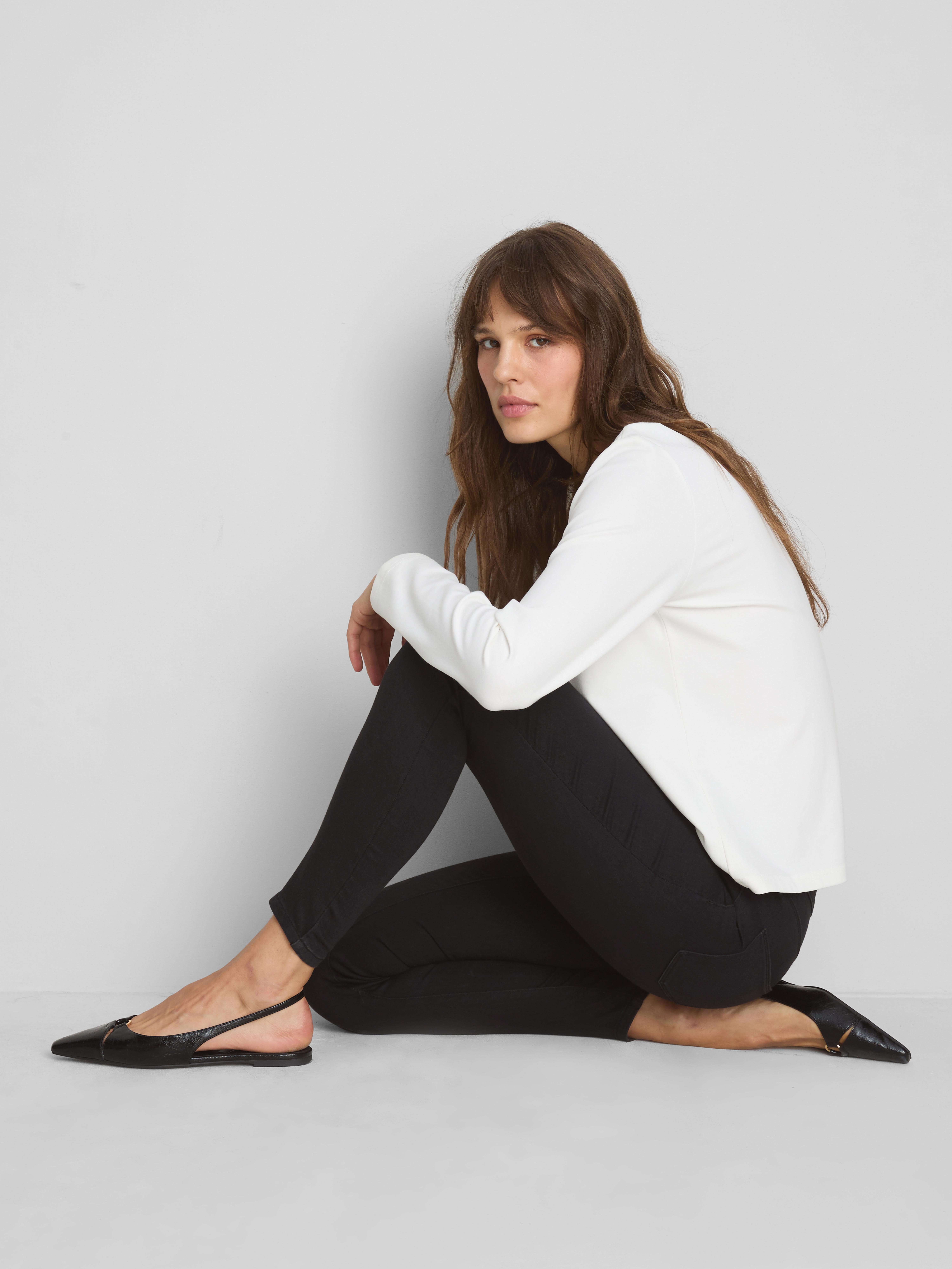Women's Black Mid-Rise Cotton-Rich Denim Skinny Jeans | Primark