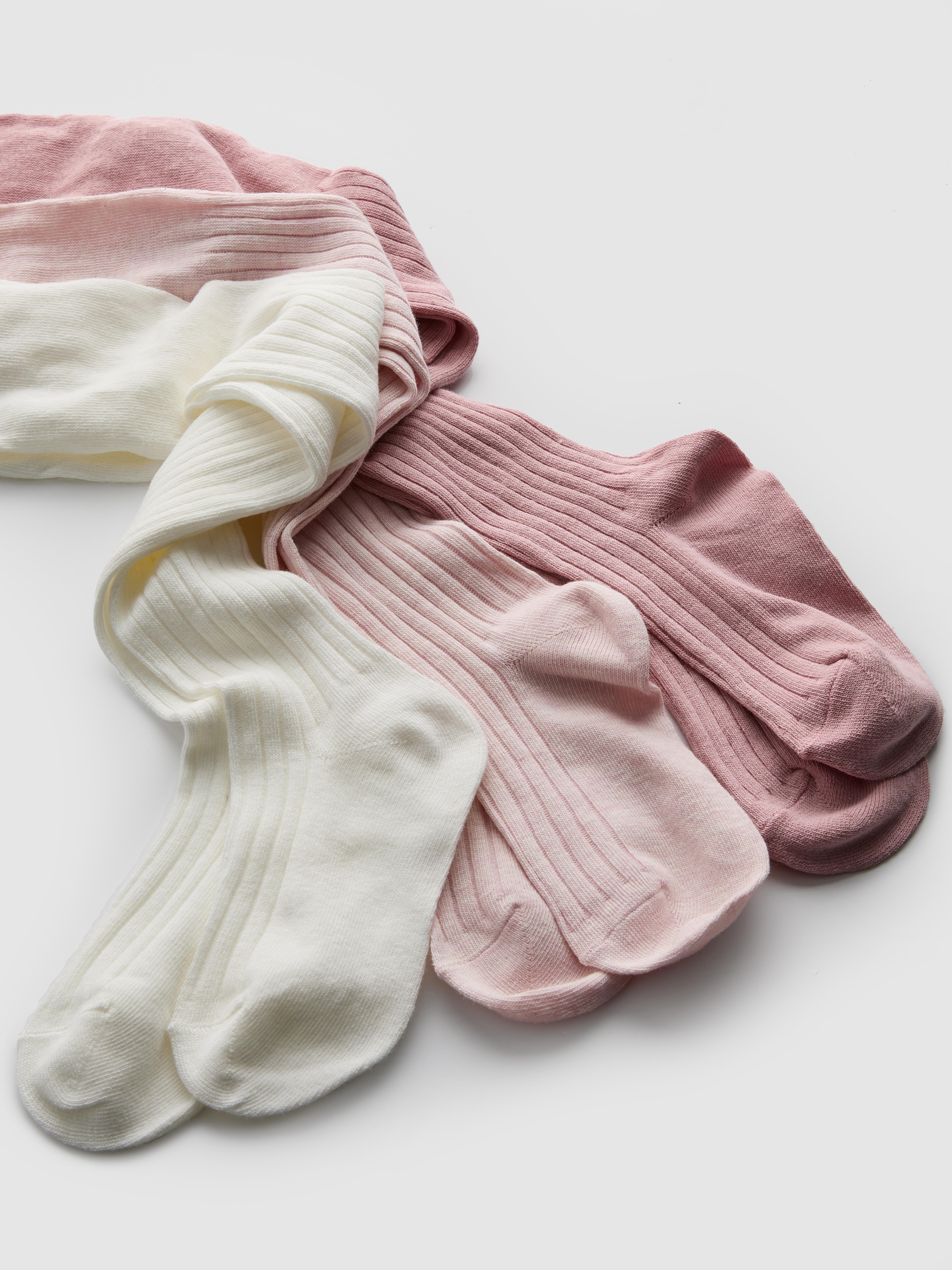 3pk Ribbed Tights