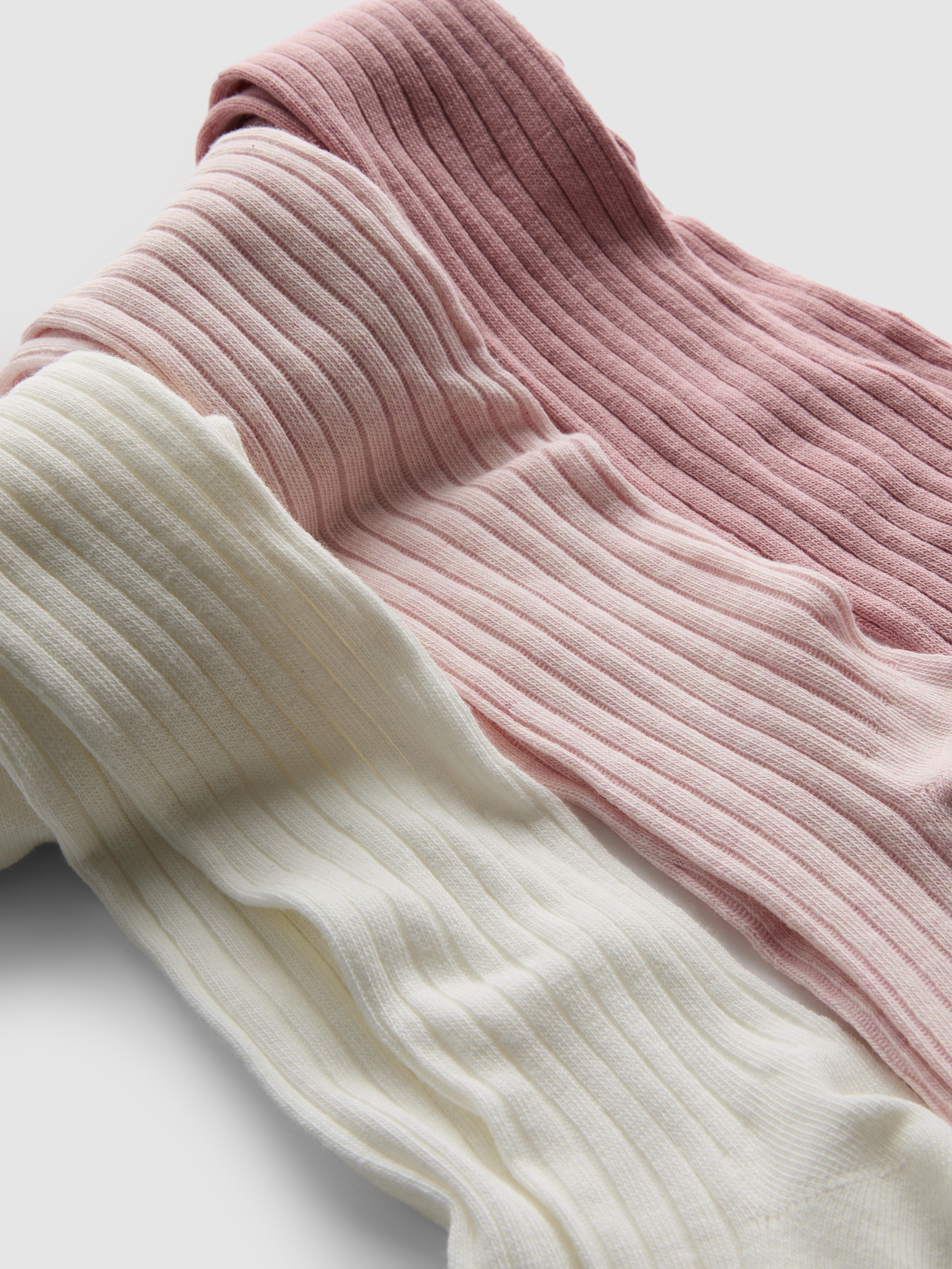 3pk Ribbed Tights