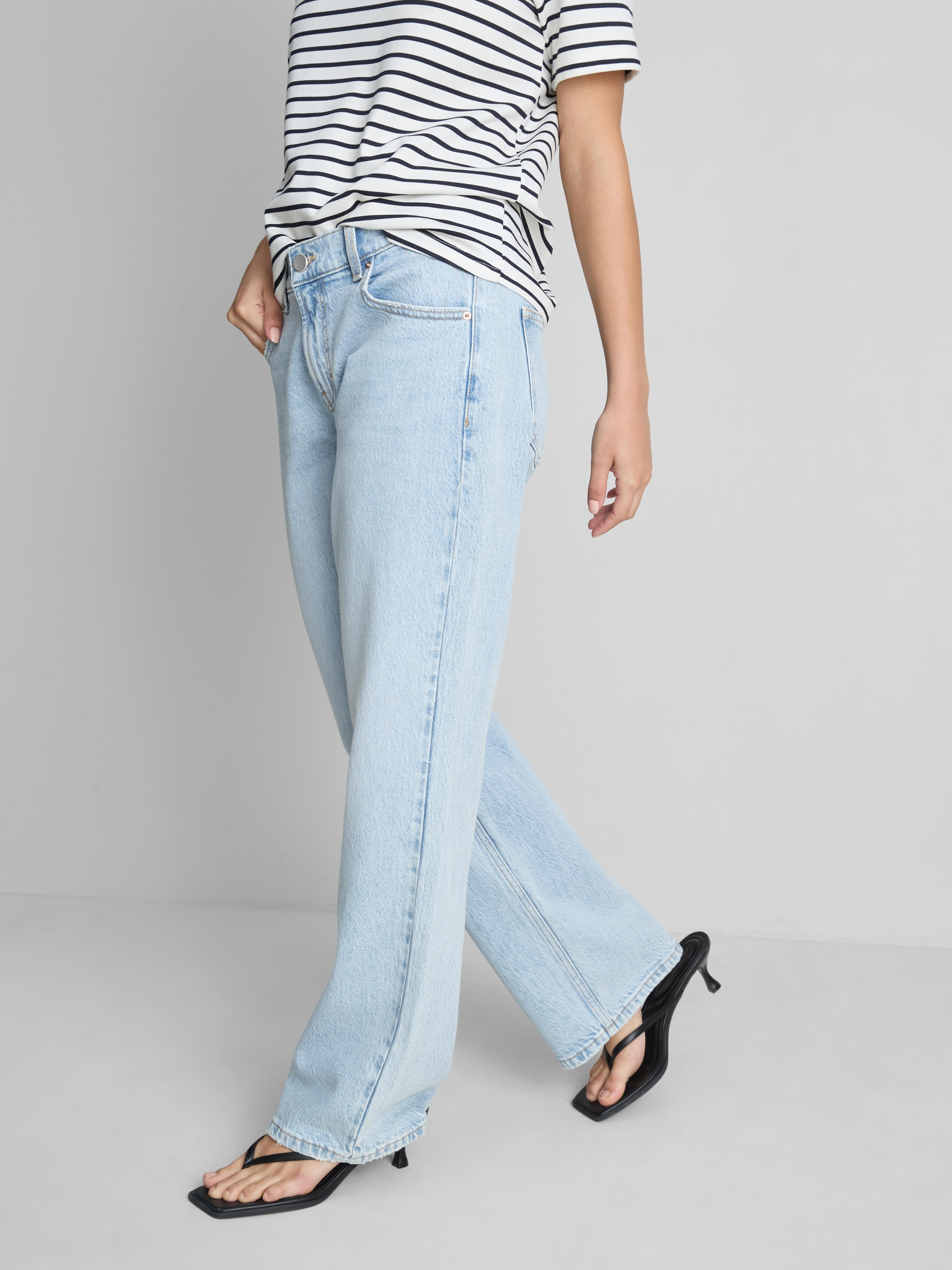 Cotton-Rich Denim Low-Rise Straight-Leg Jeans