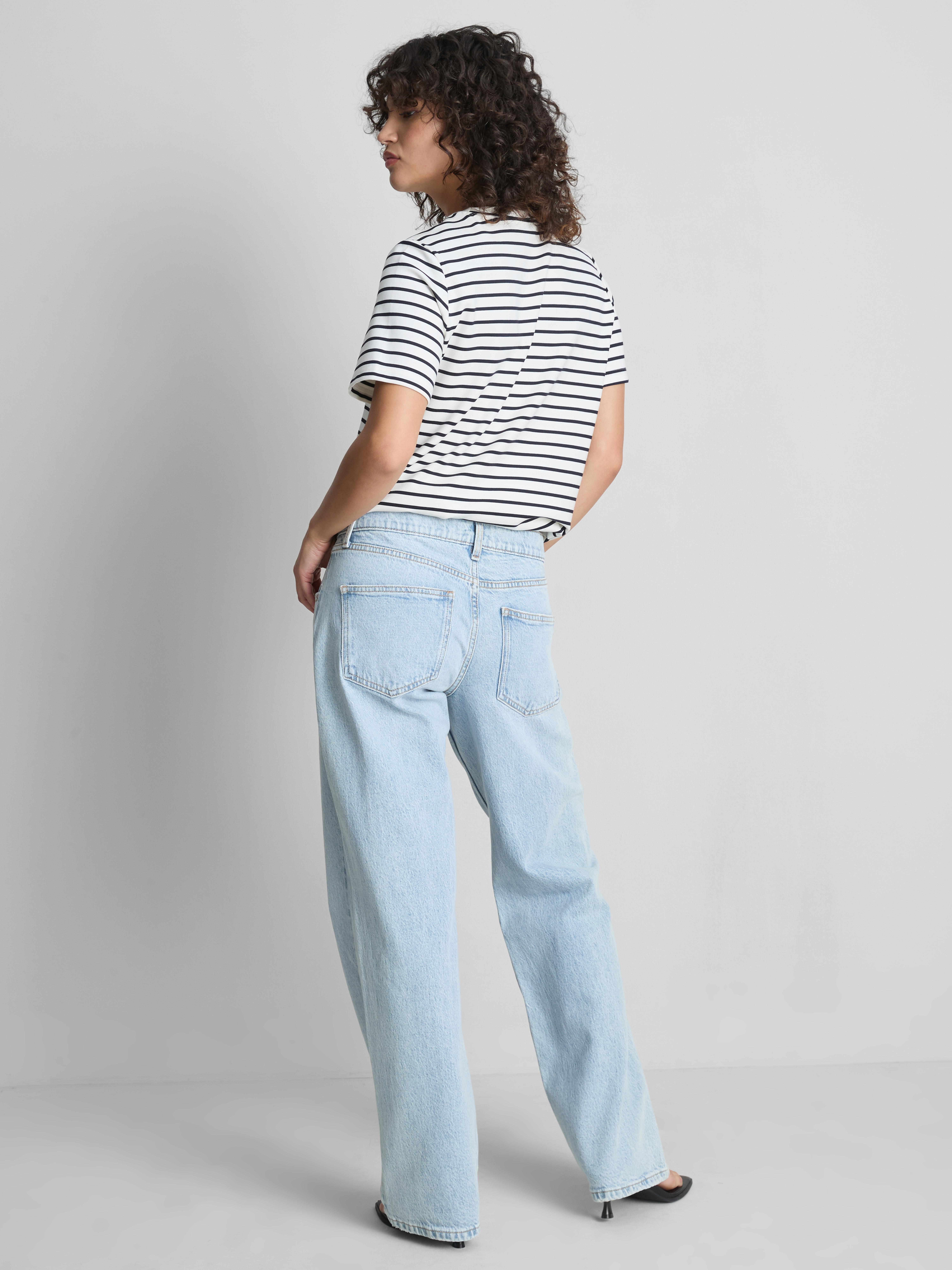 Cotton-Rich Denim Low-Rise Straight-Leg Jeans