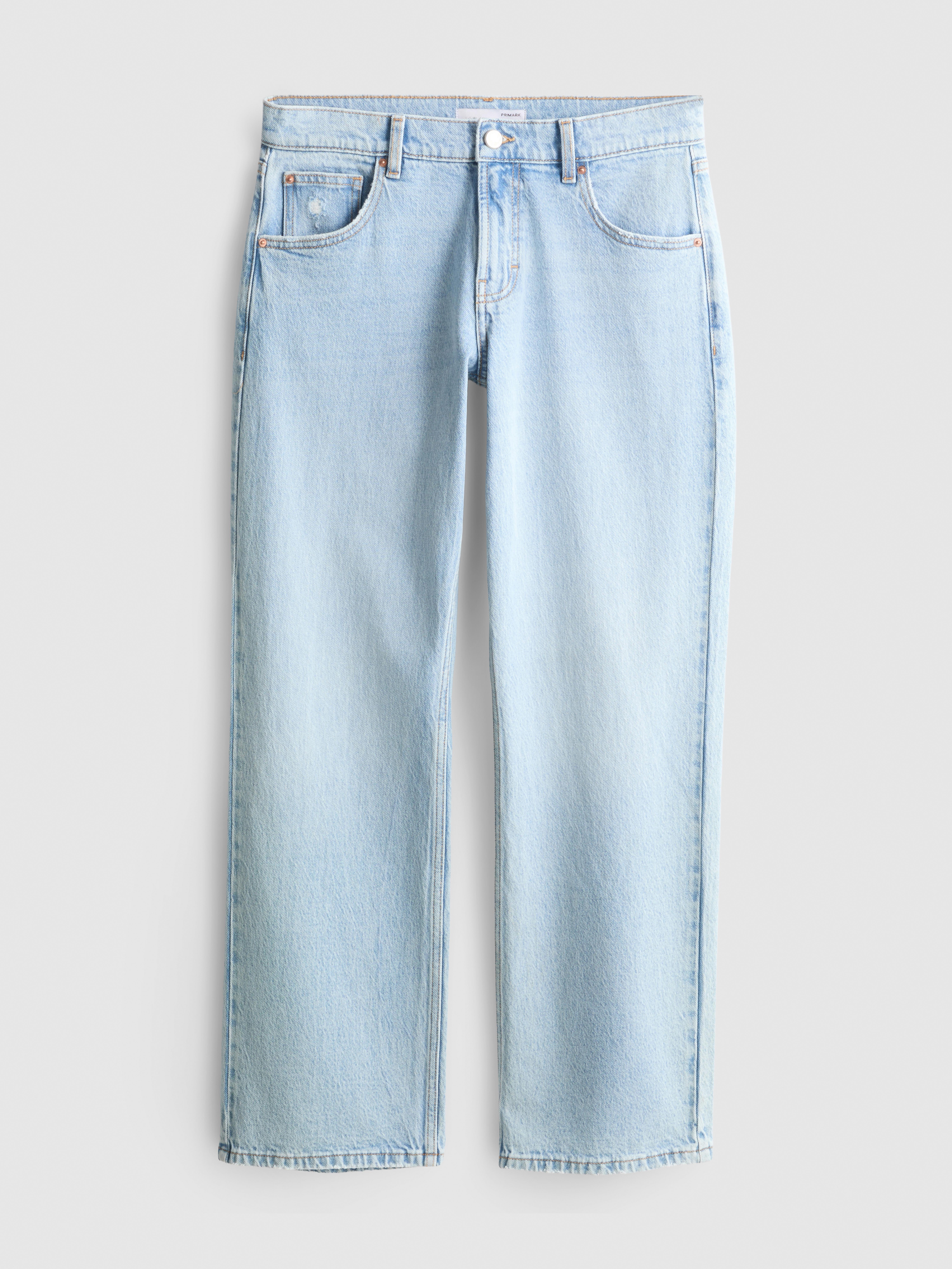 Cotton-Rich Denim Low-Rise Straight-Leg Jeans