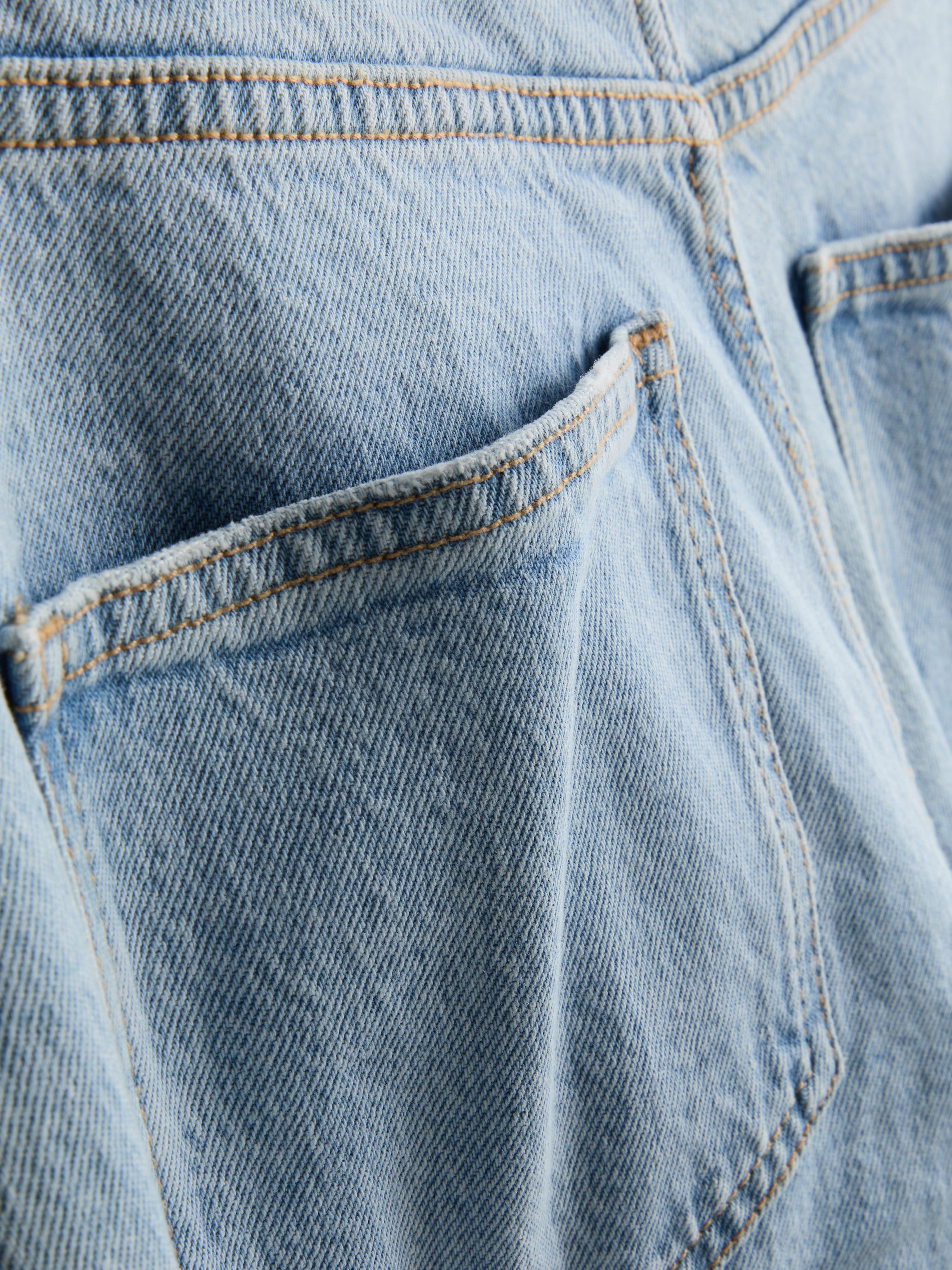Cotton-Rich Denim Low-Rise Straight-Leg Jeans