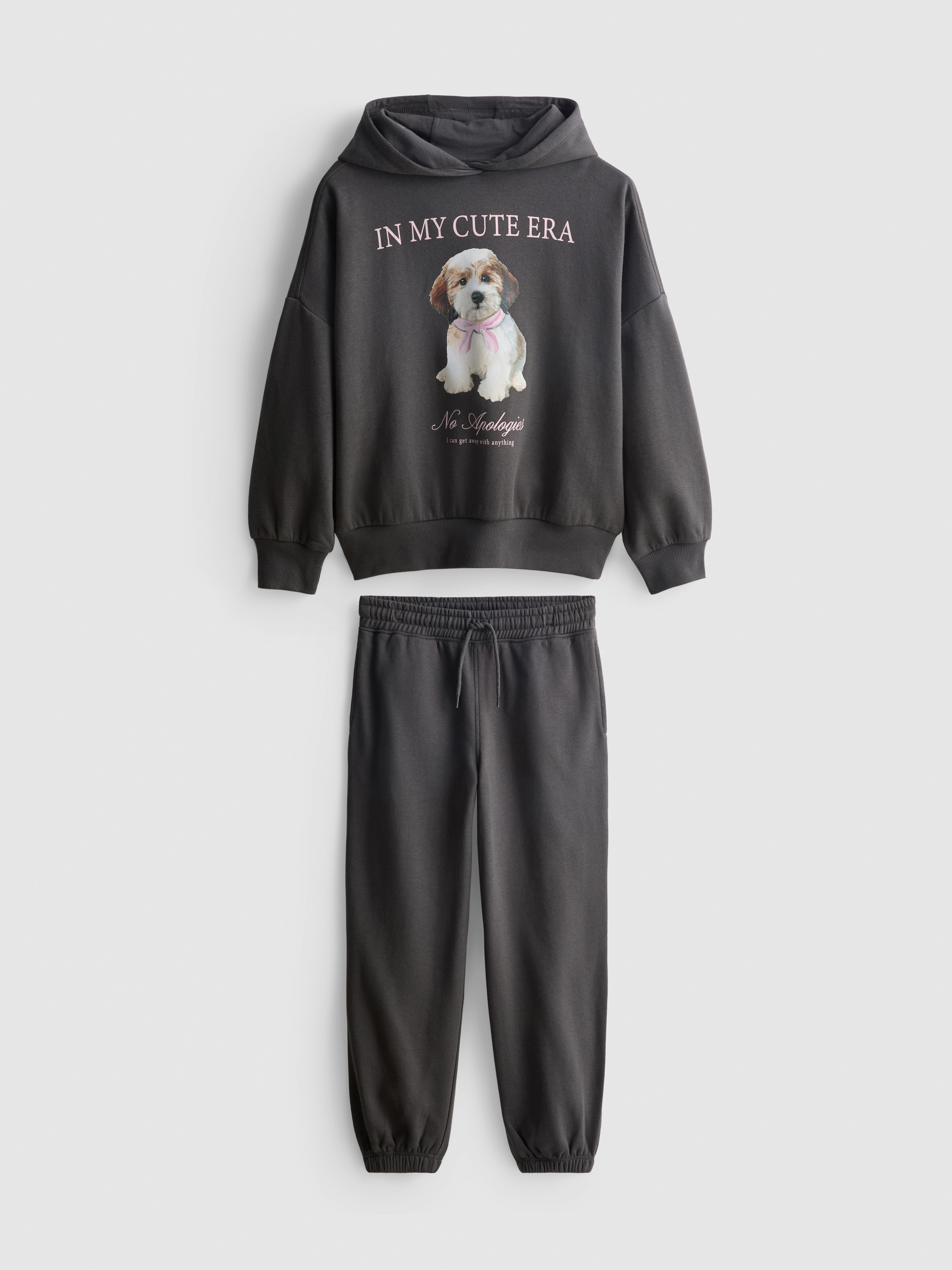 7-15 años | Set de pantalones de chándal y sudadera Gris marengo