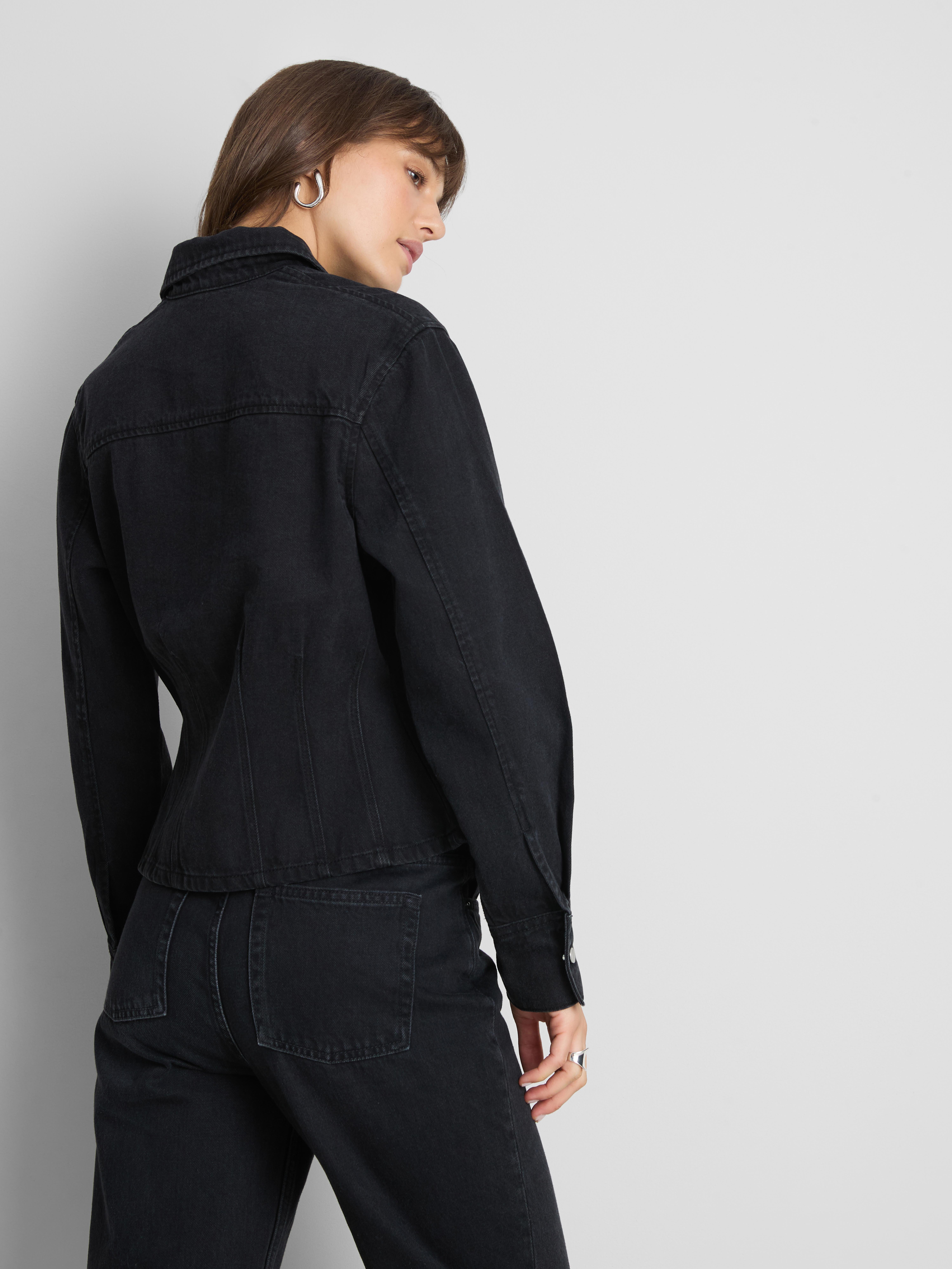 Paula Echevarría Cotton Denim Peplum Shirt