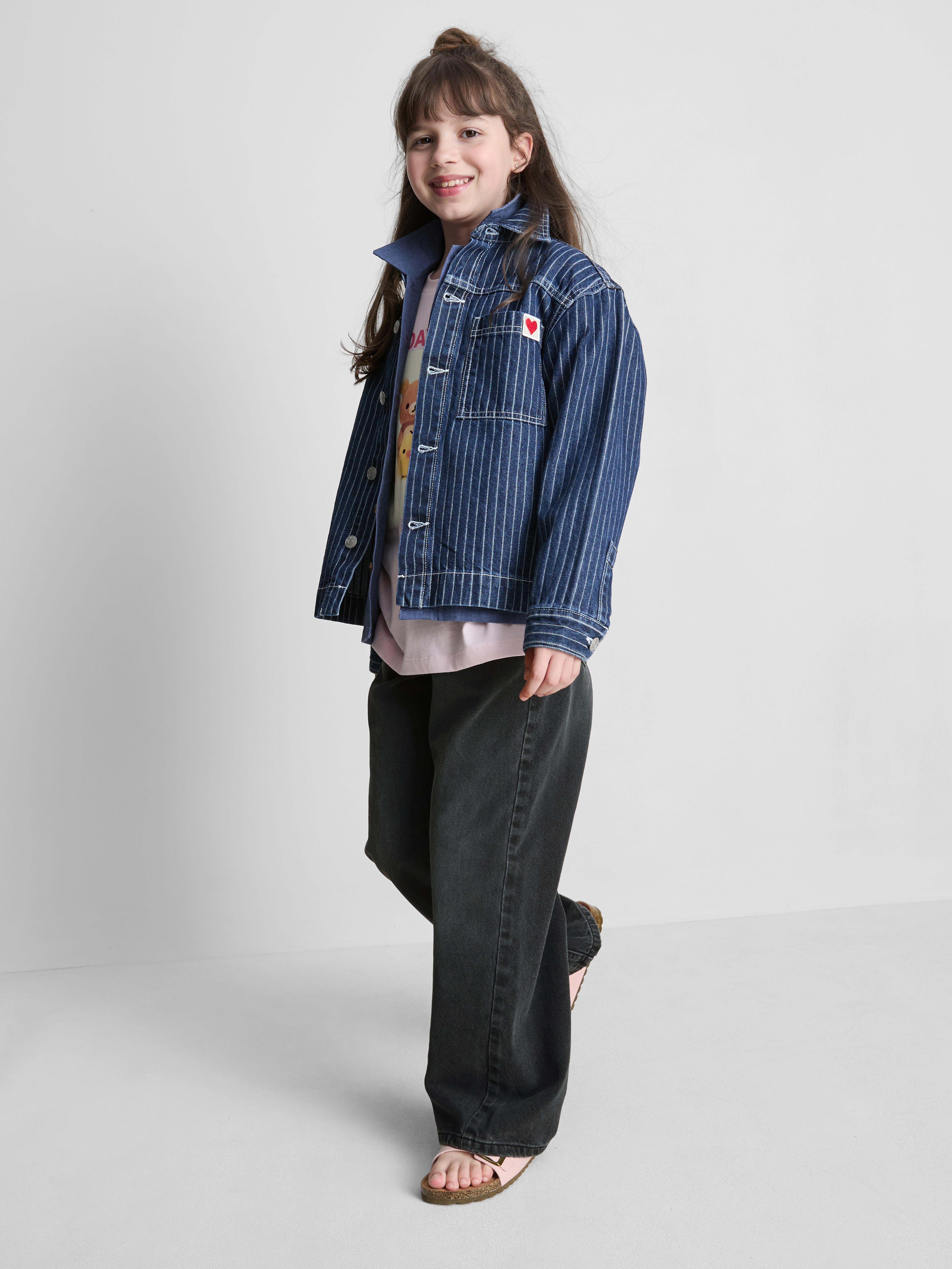 7-15yrs | Wide Leg Jeans