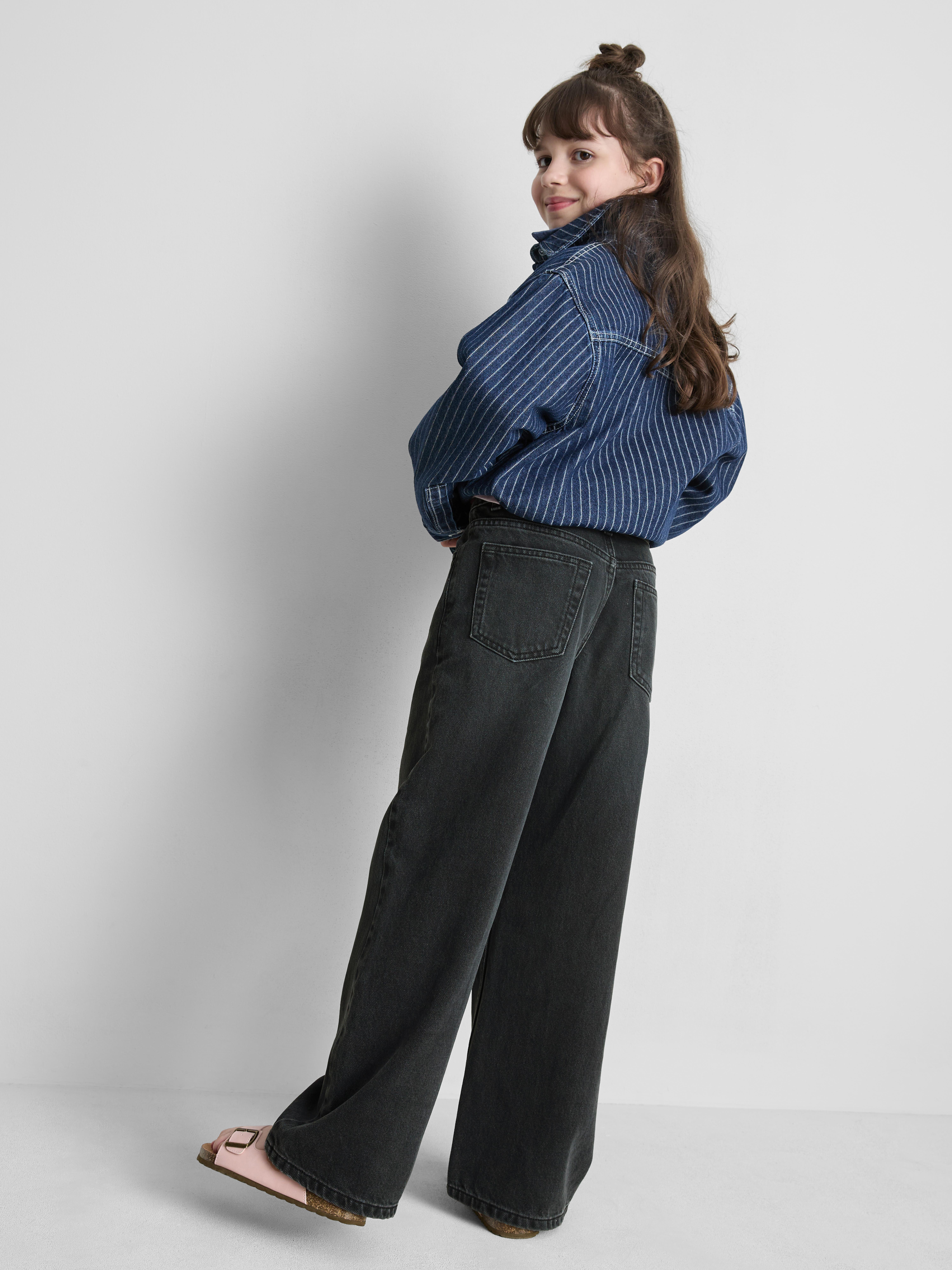 7-15yrs | Wide Leg Jeans