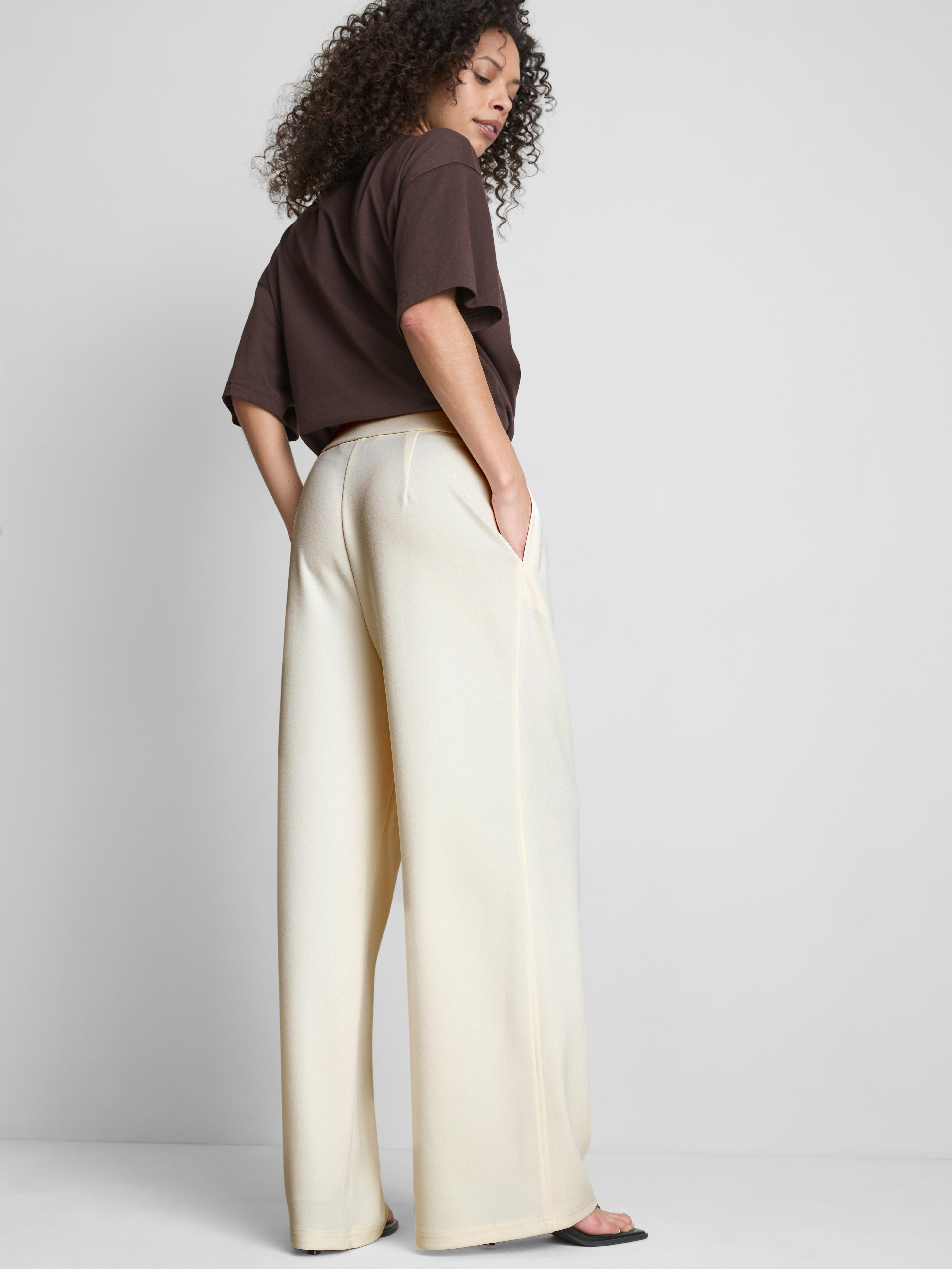 Snaffle Detail Wide Leg Trousers