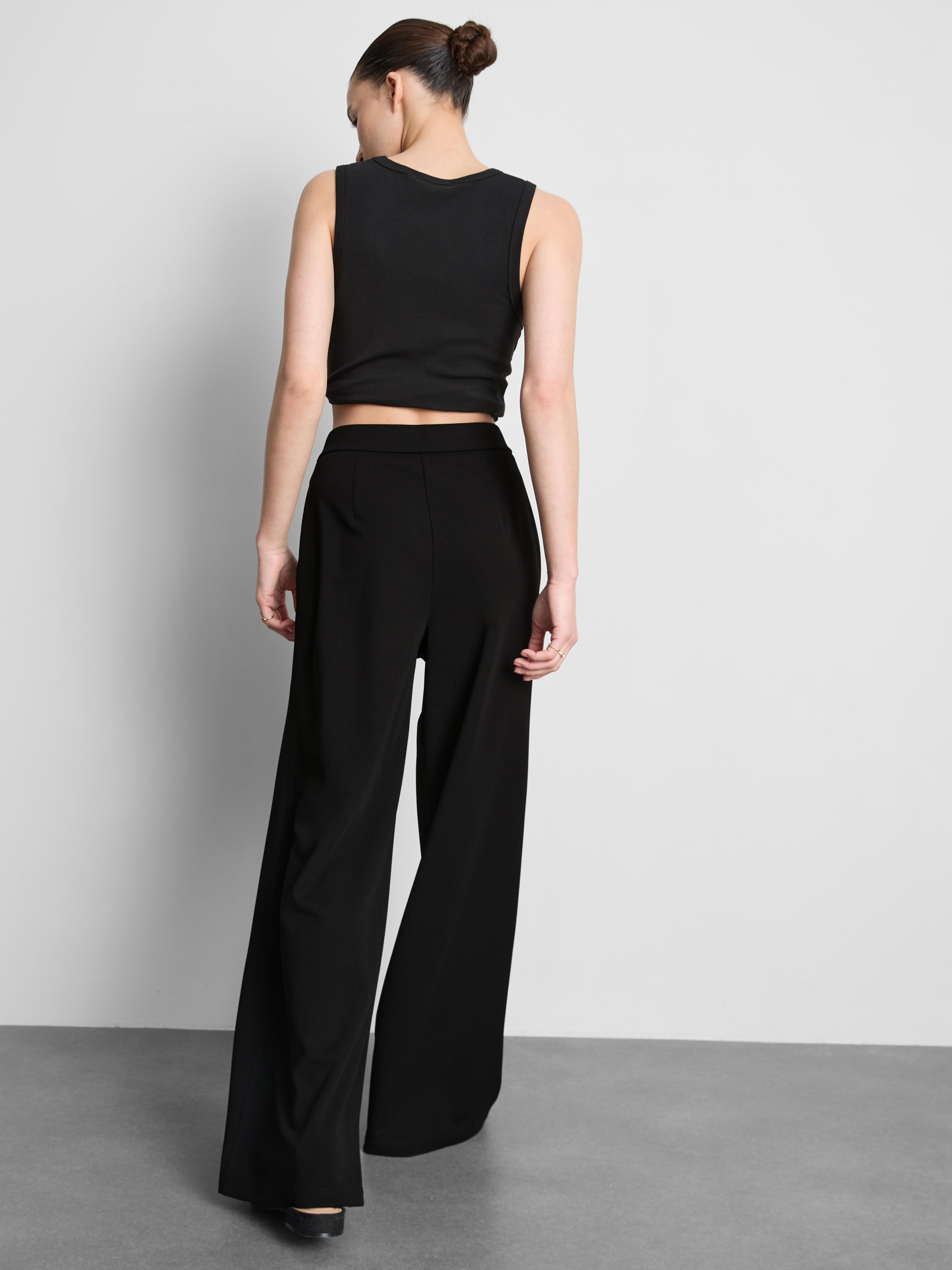 Snaffle-Detail Wide-Leg Pants