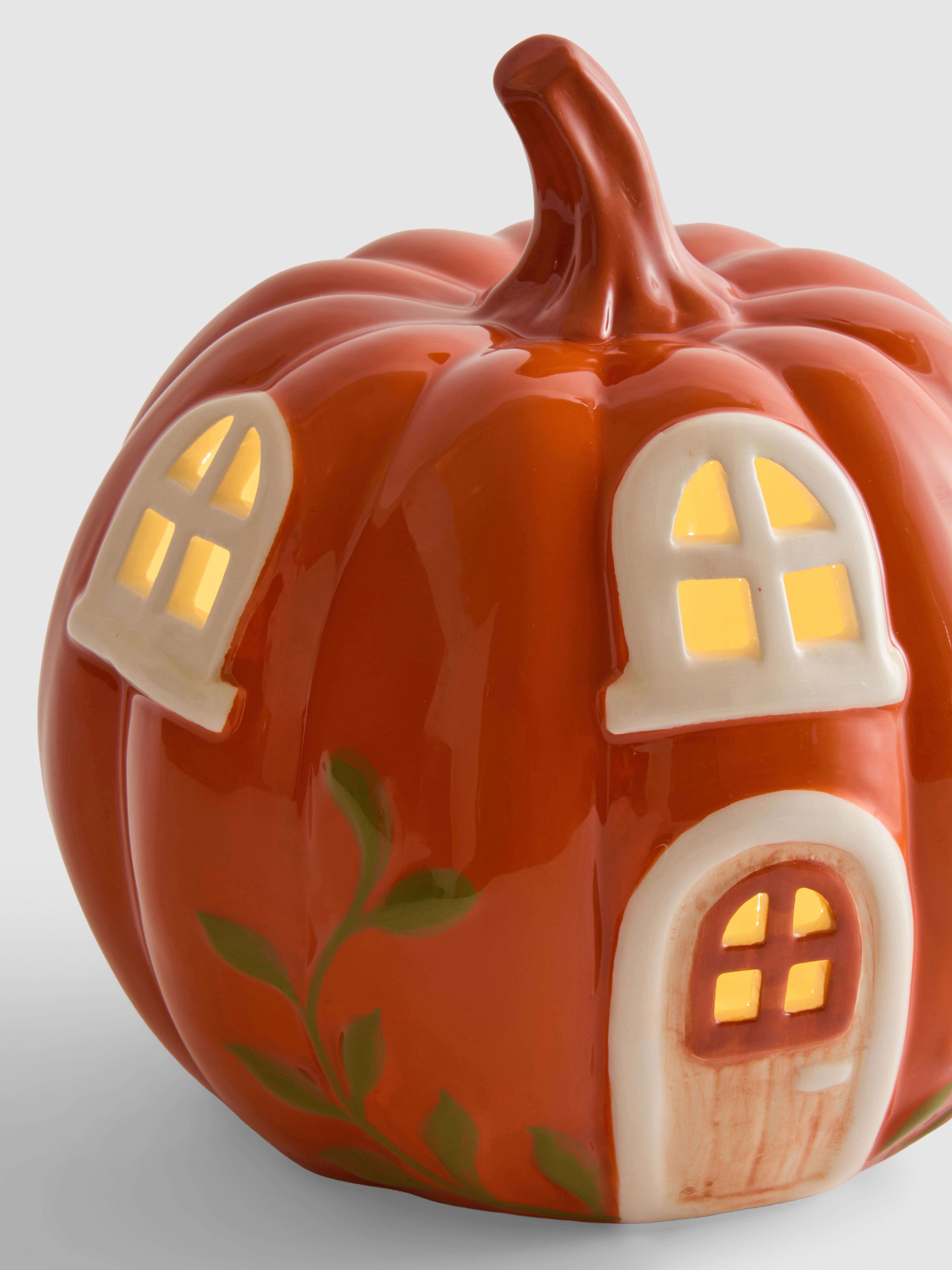 Décoration maison citrouille à LED