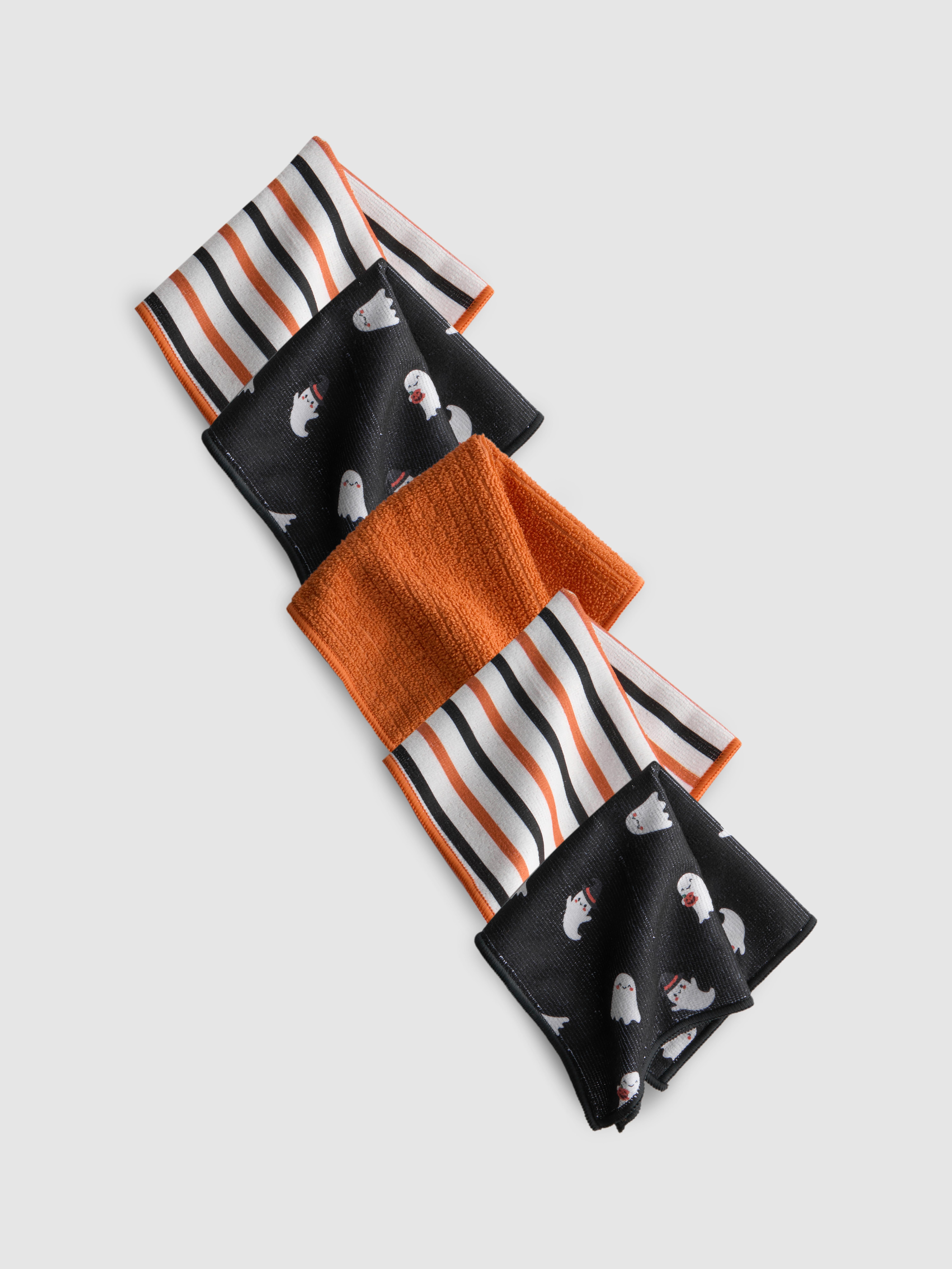 5 ściereczek kuchennych w halloweenowe wzory