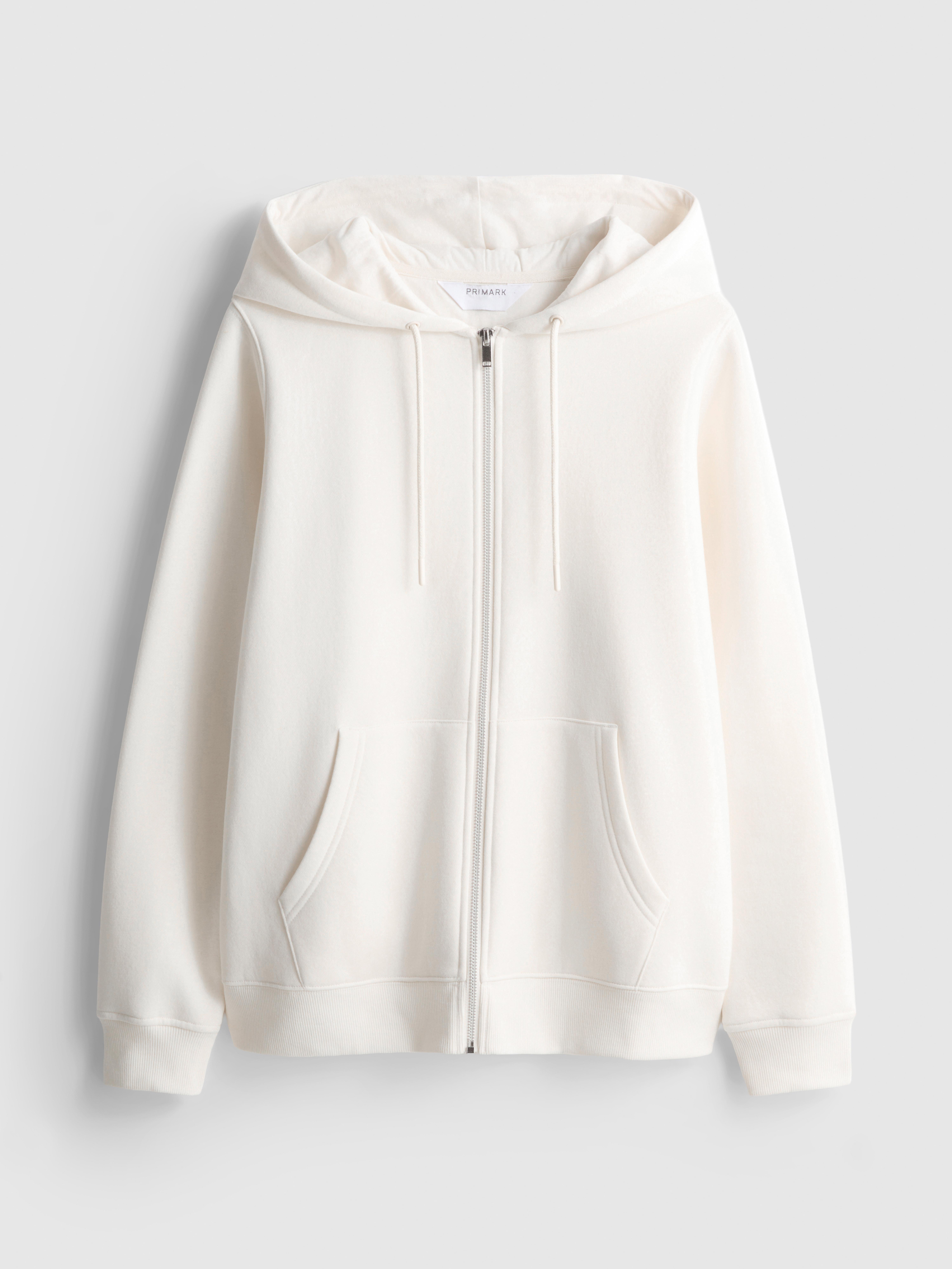 Essential Cotton Blend Zip Through Hoodie