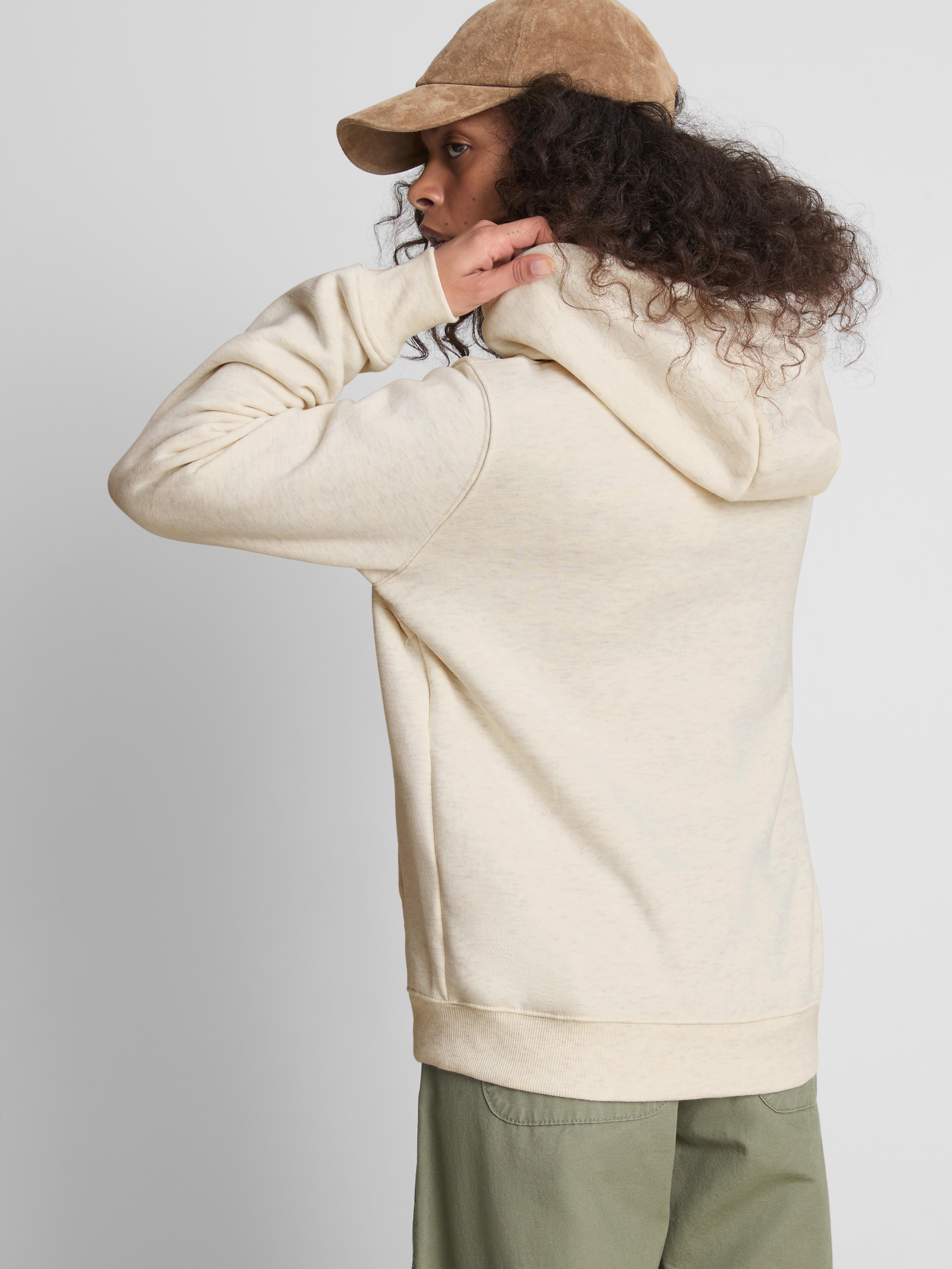 Essential Cotton Blend Zip Through Hoodie