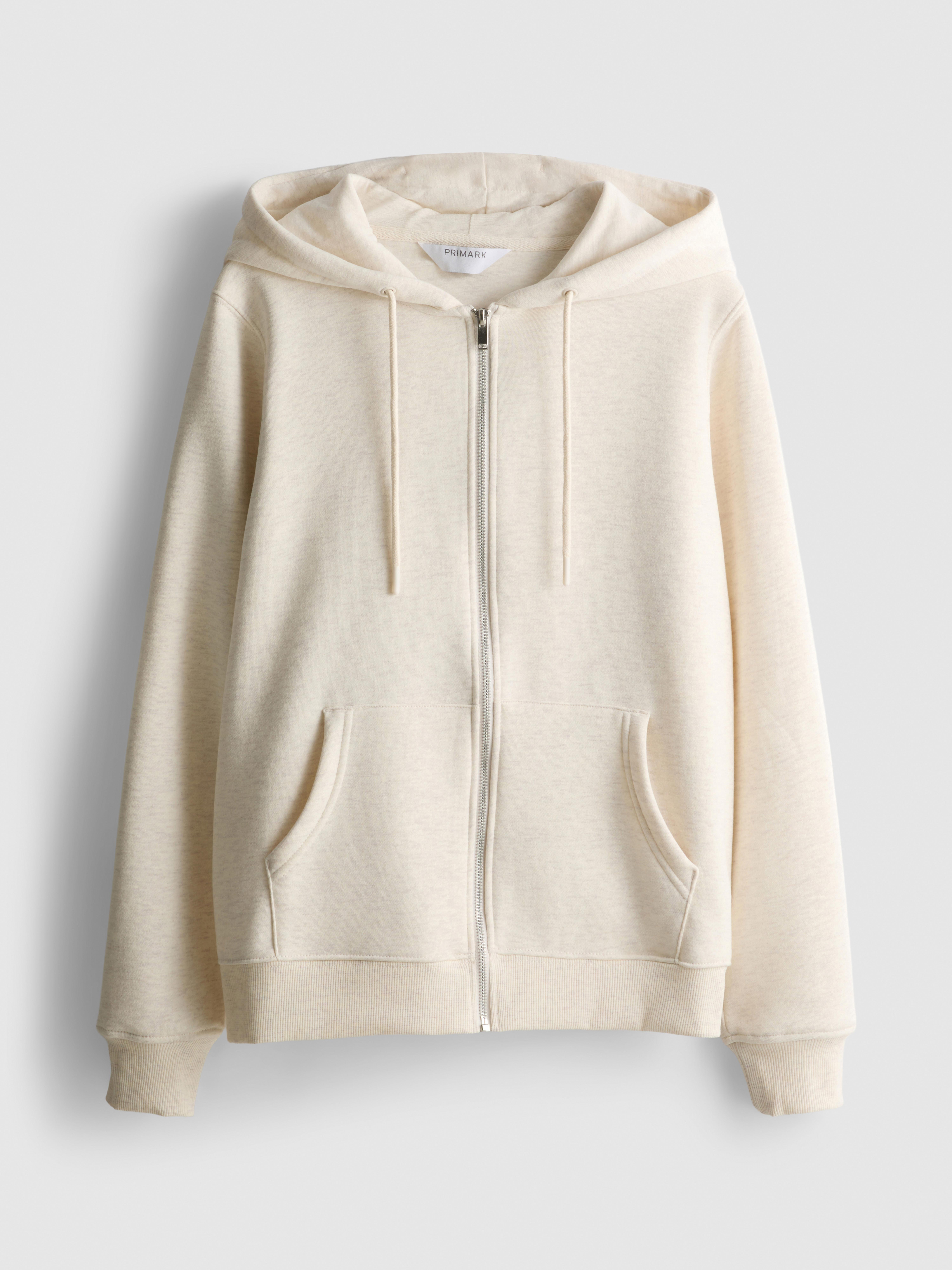 Essential Cotton Blend Zip Through Hoodie