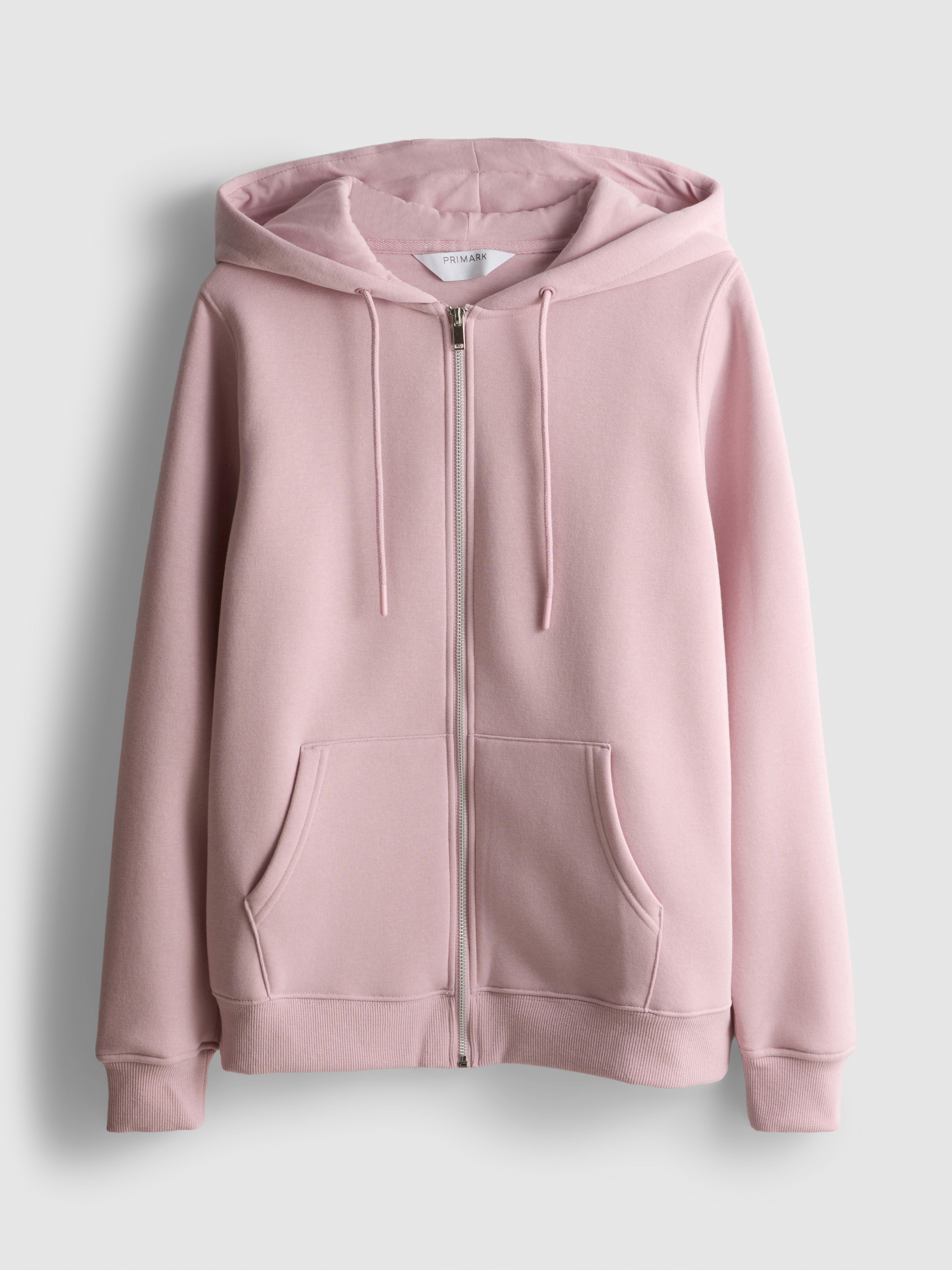 Essential Cotton Blend Zip Through Hoodie