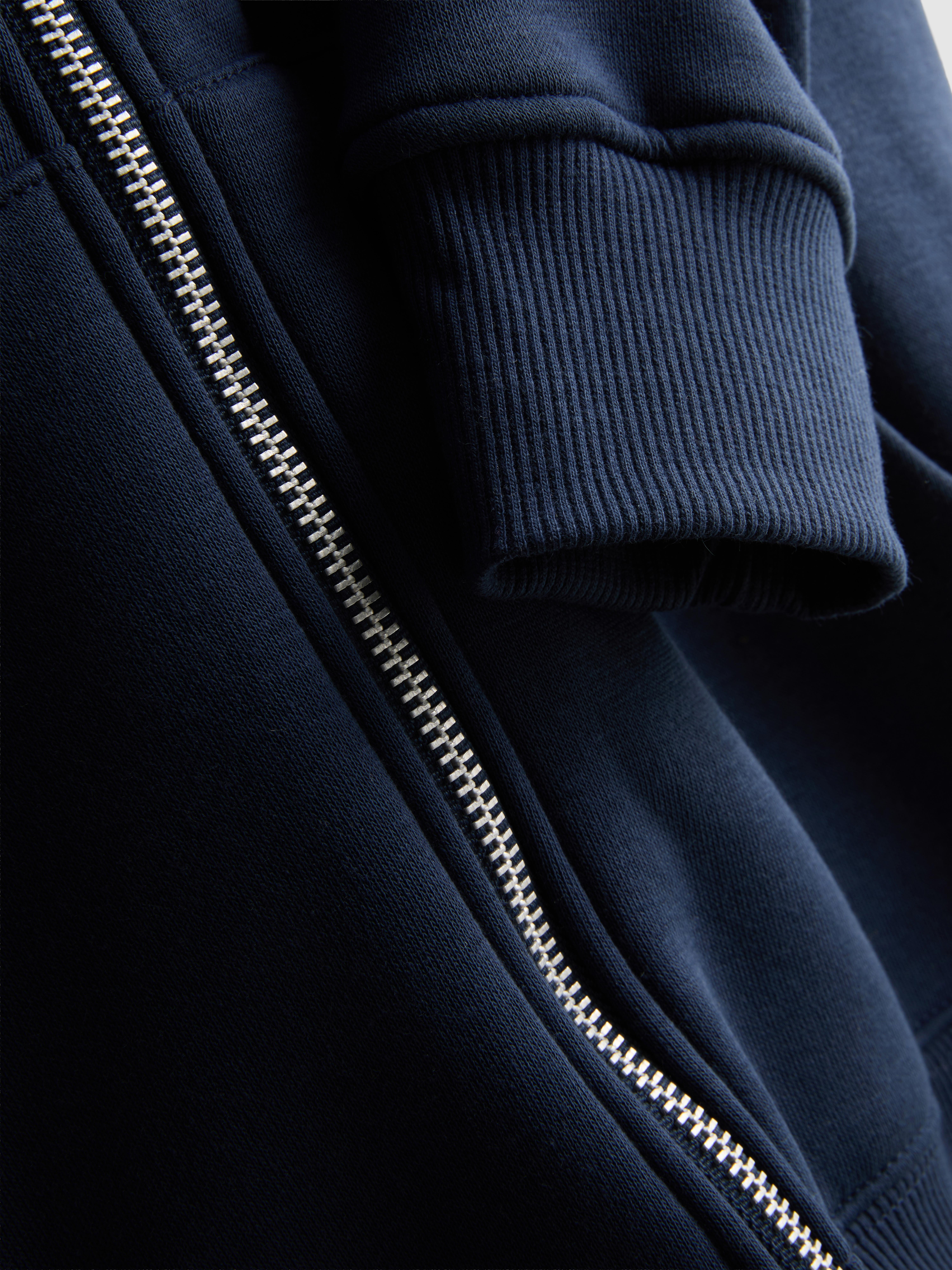 Essential Cotton Blend Zip Through Hoodie