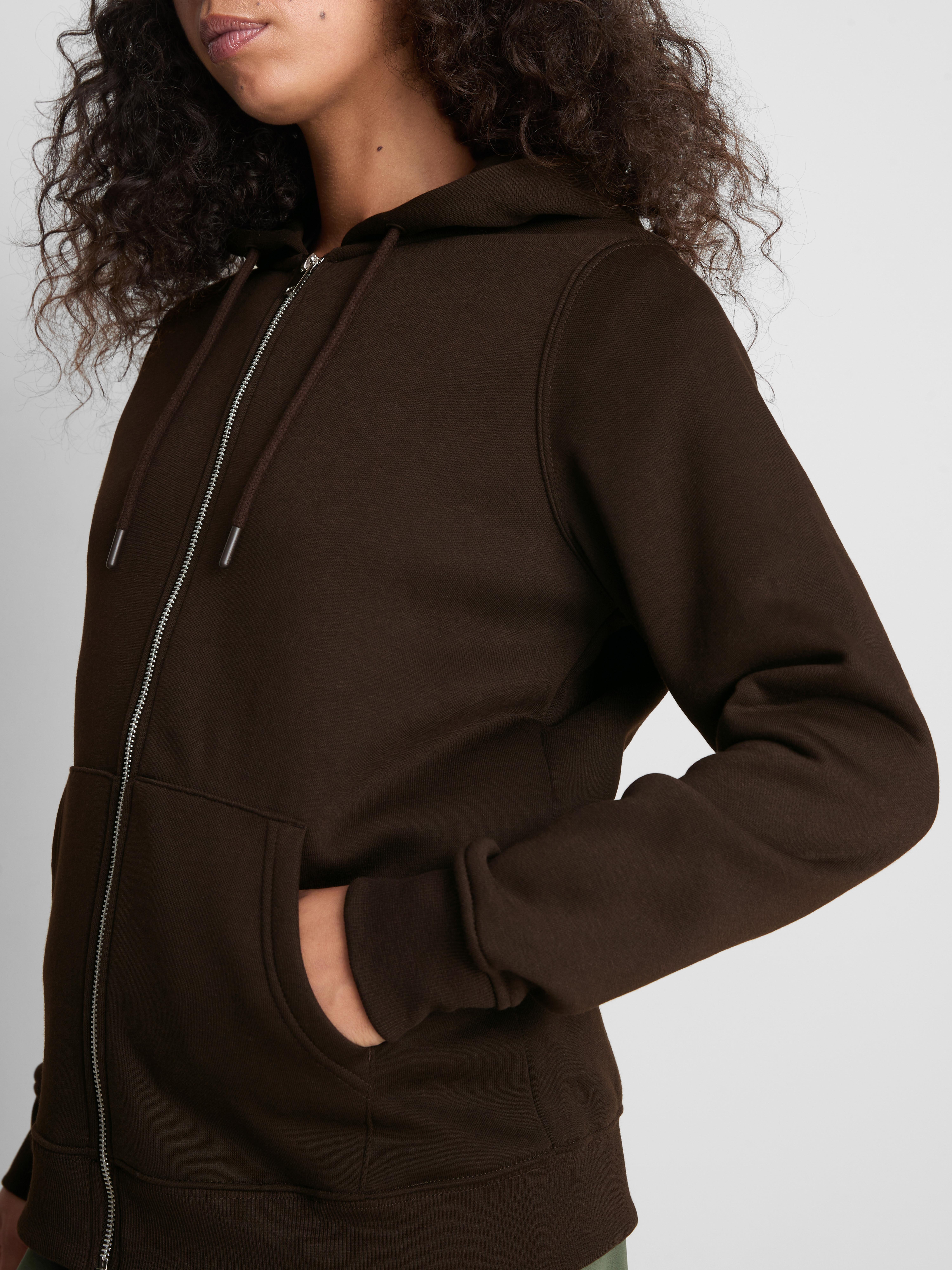 Essential Hoodie aus Baumwollmischung mit Reißverschluss