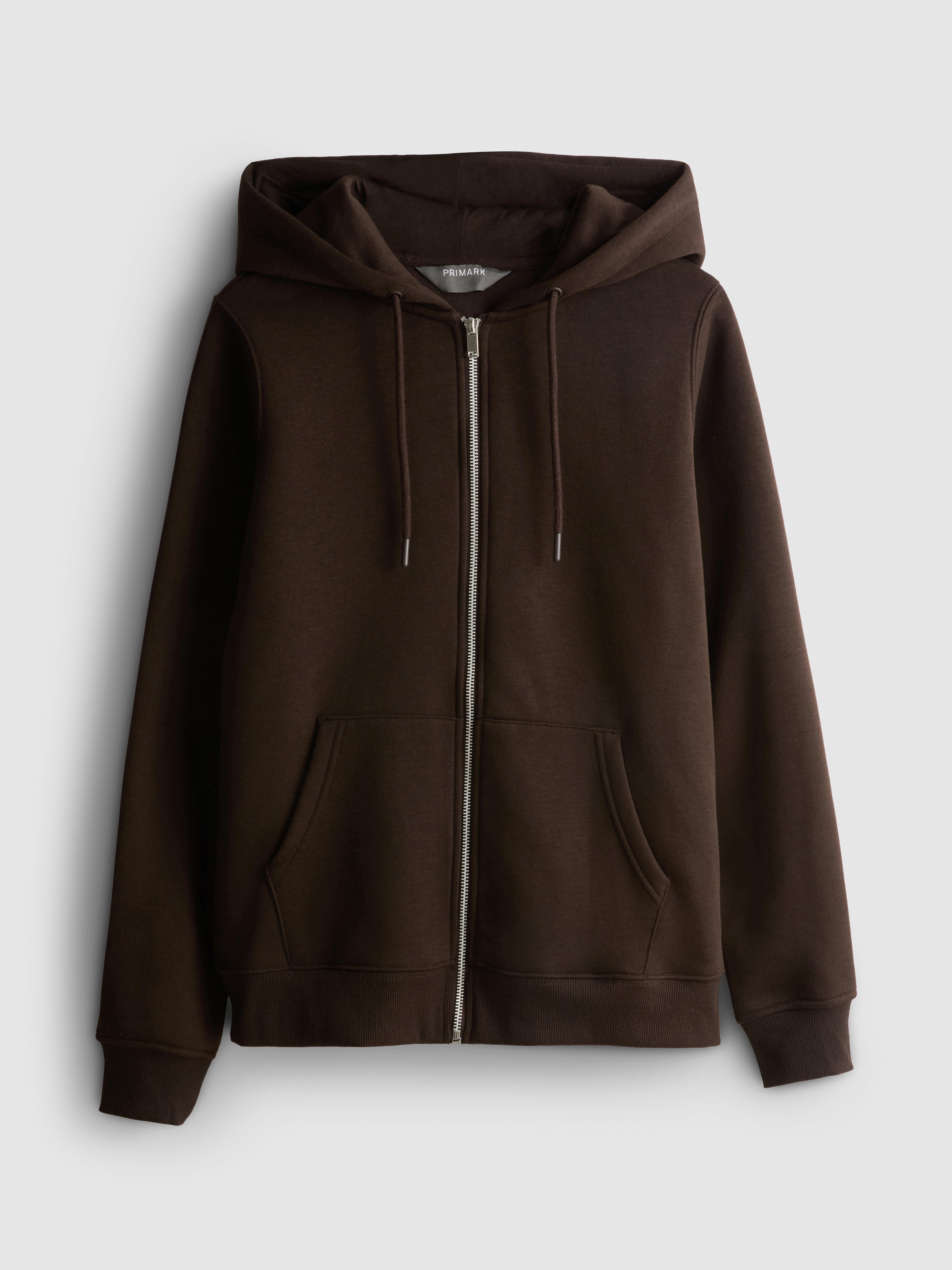 Essential Cotton Blend Zip Through Hoodie