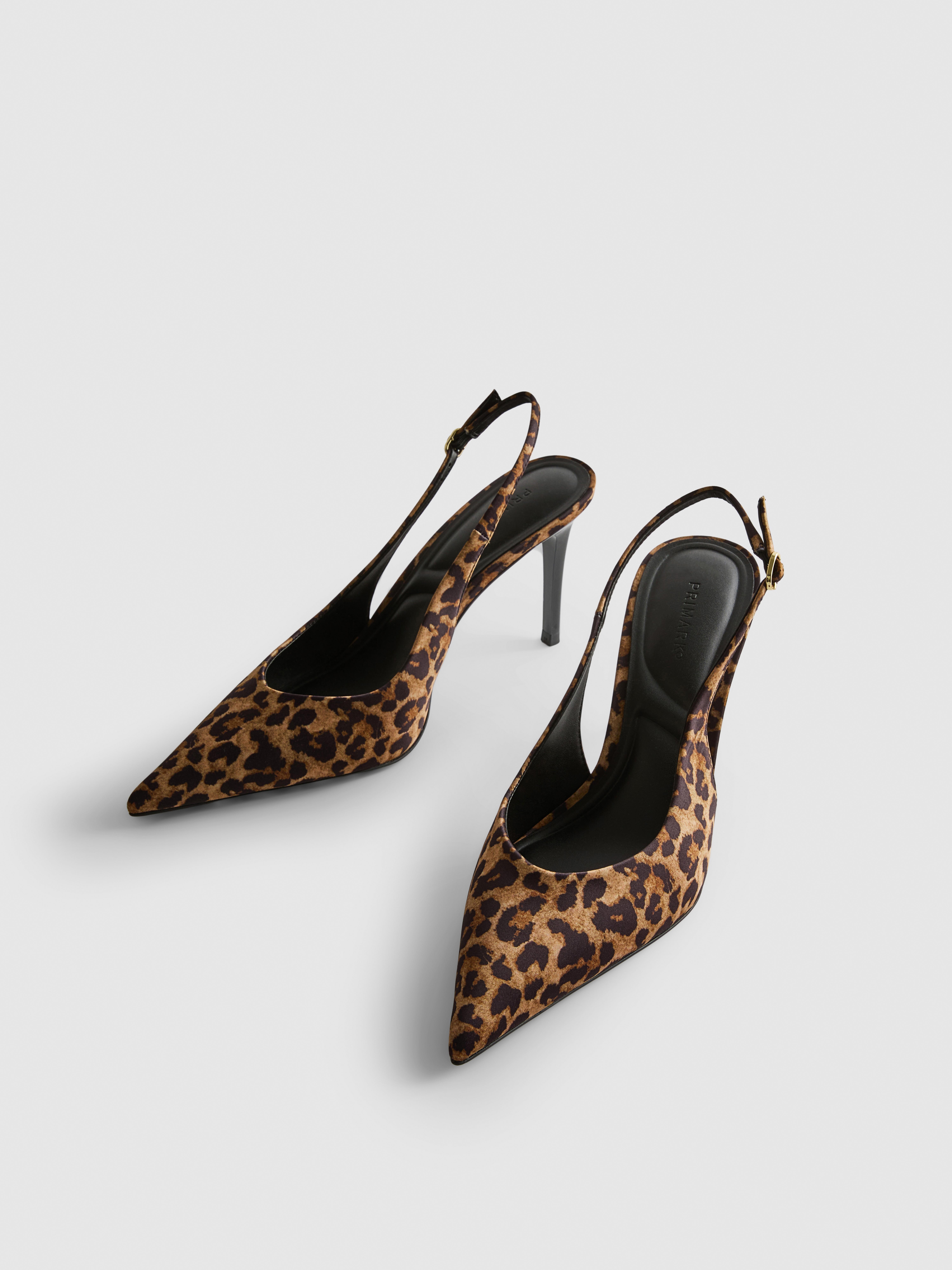 Satin Slingback Heels