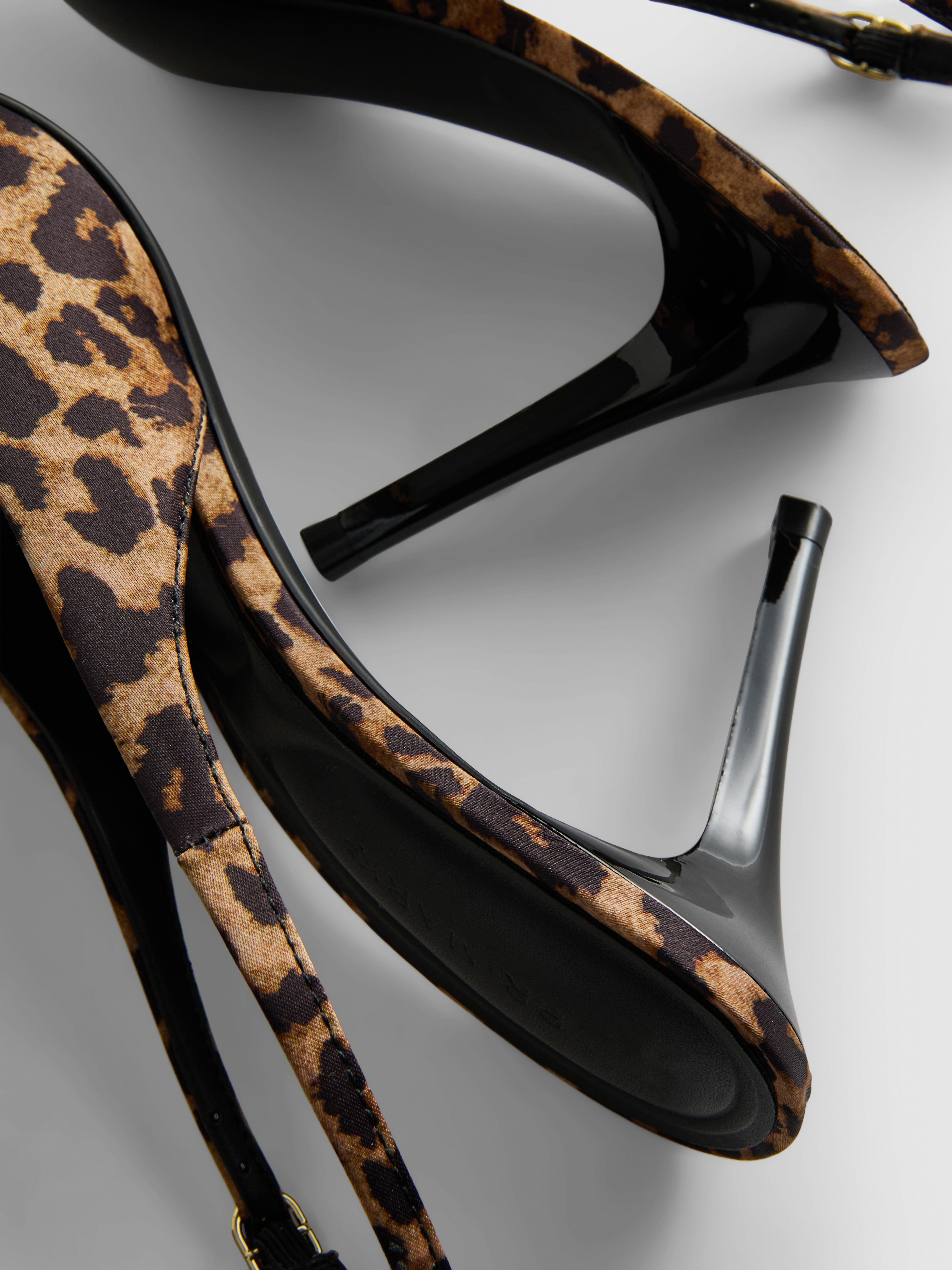 Satin Slingback Heels