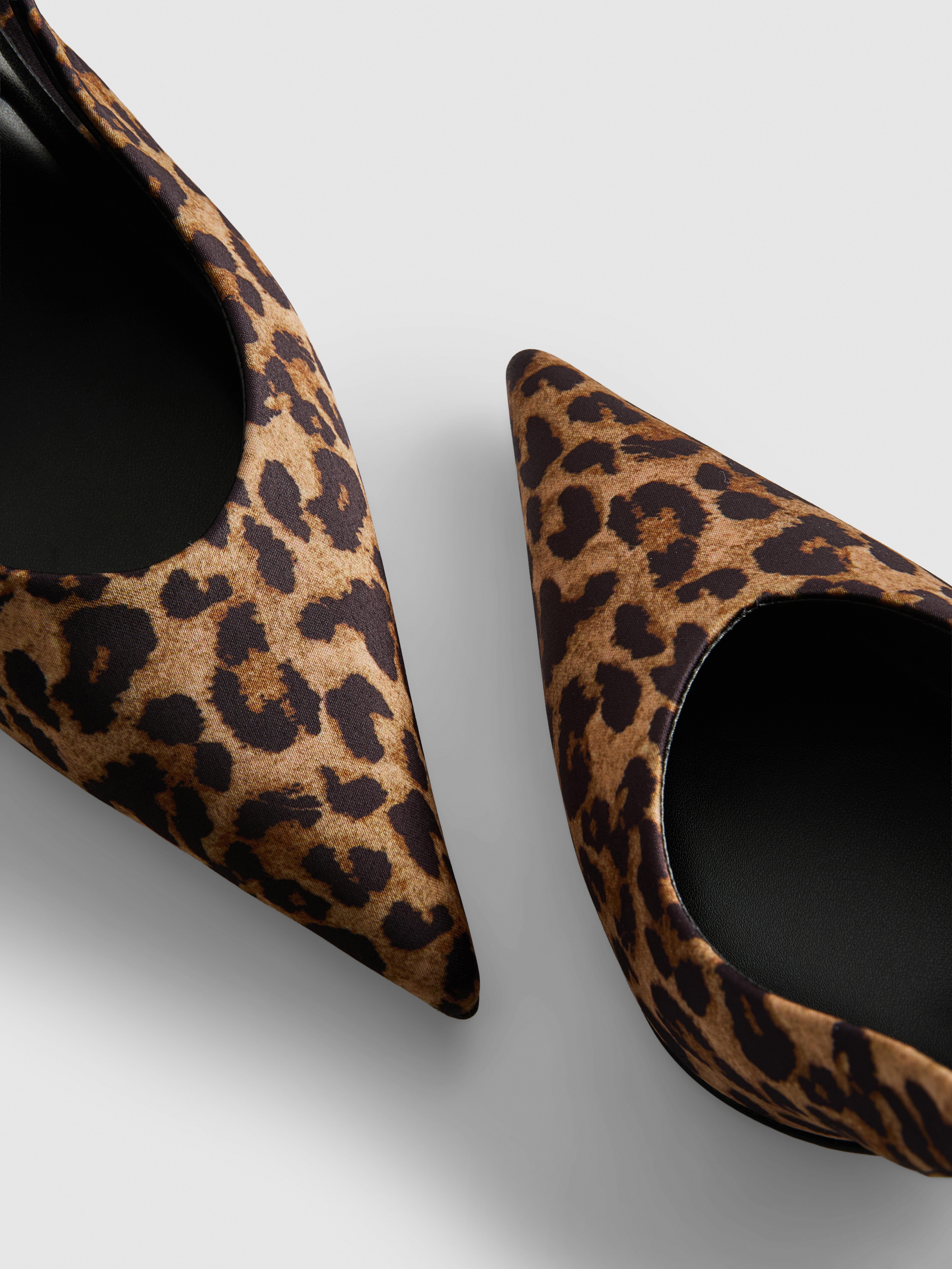 Satin Slingback Heels