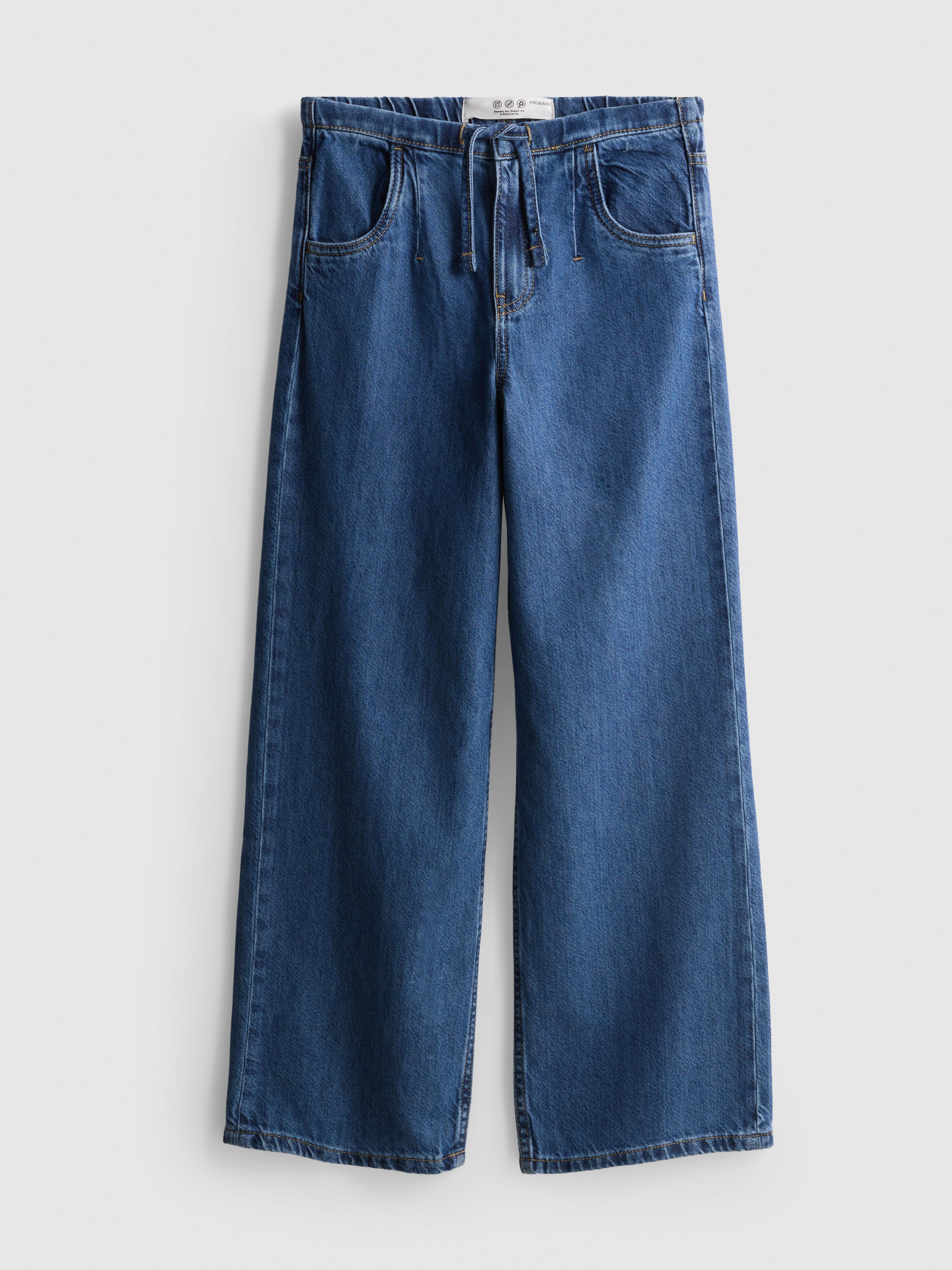 7-15yrs | Pure Cotton Wide-Leg Jeans
