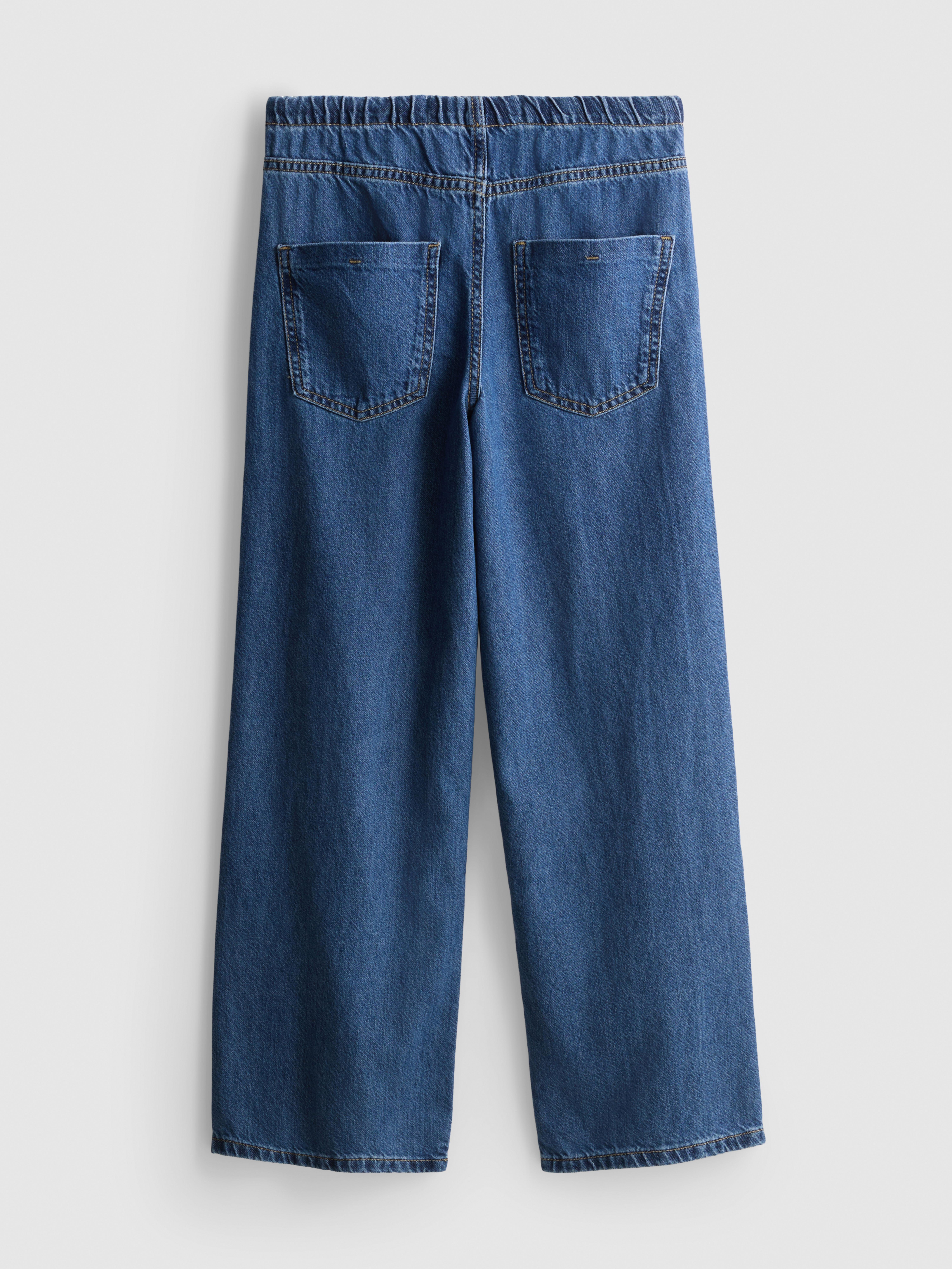 7-15yrs | Pure Cotton Wide-Leg Jeans