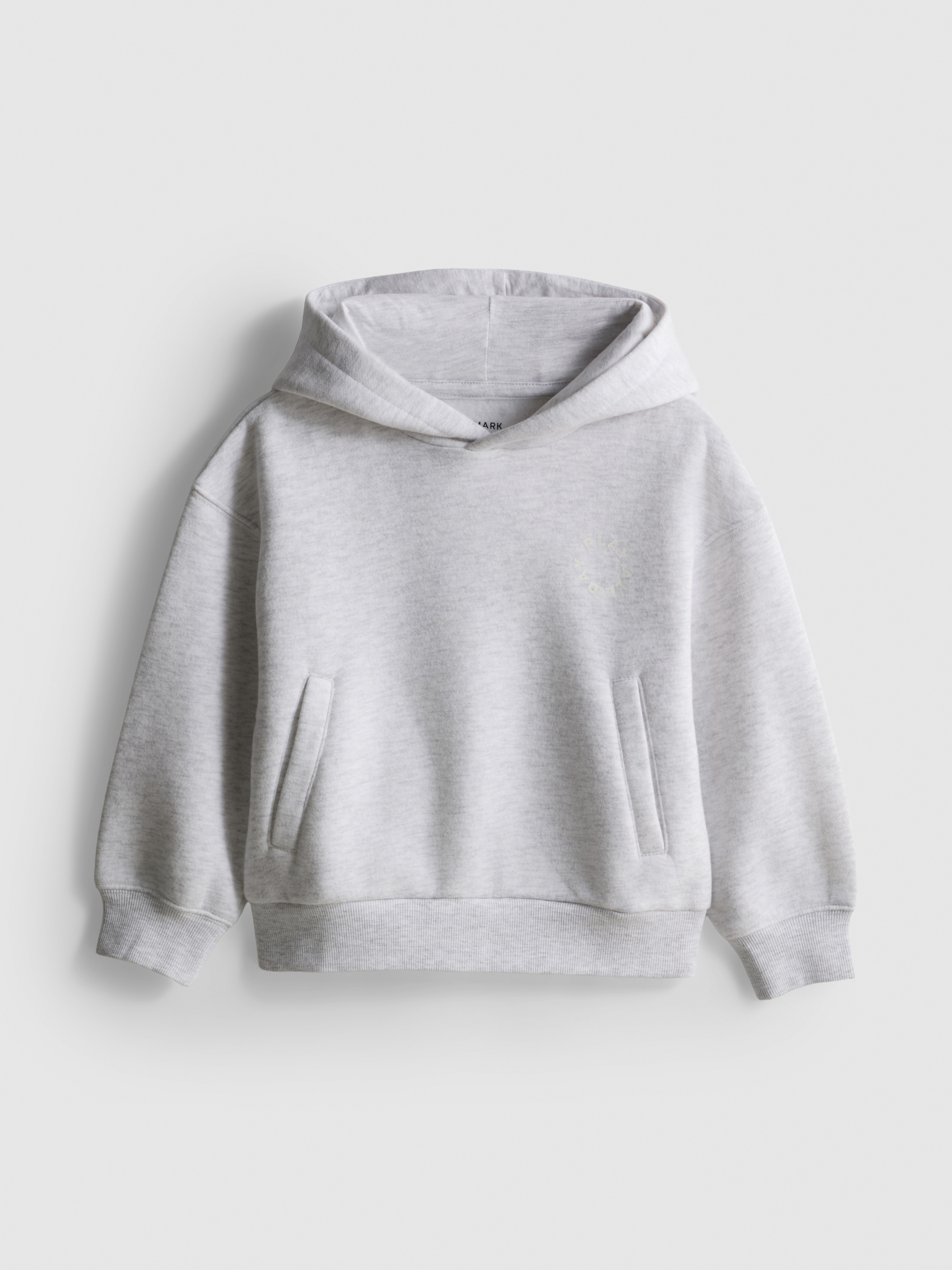 1-9yrs | Cotton Rich Hoodie Grey Marl