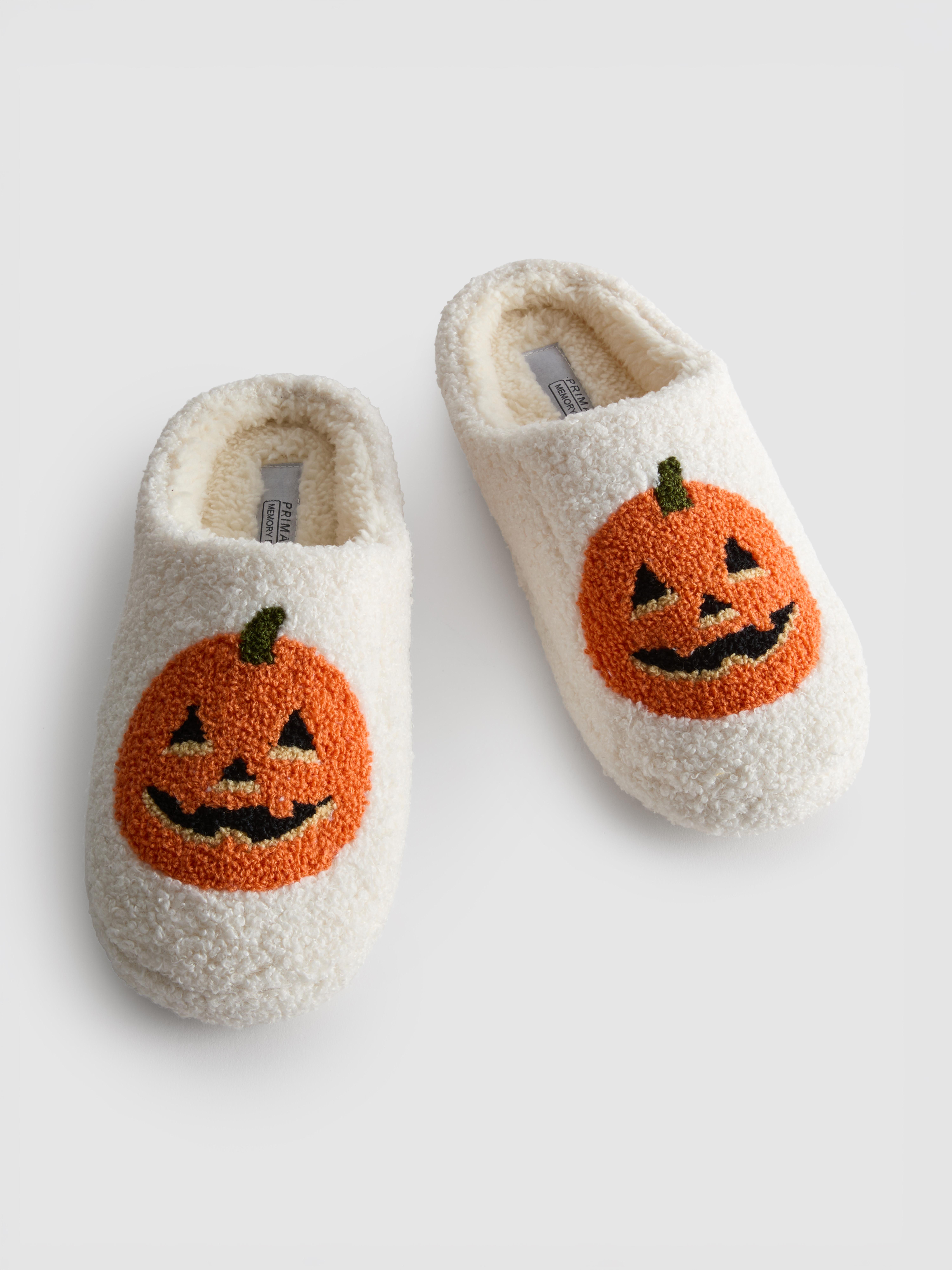 Borg Pumpkin Mule Slippers