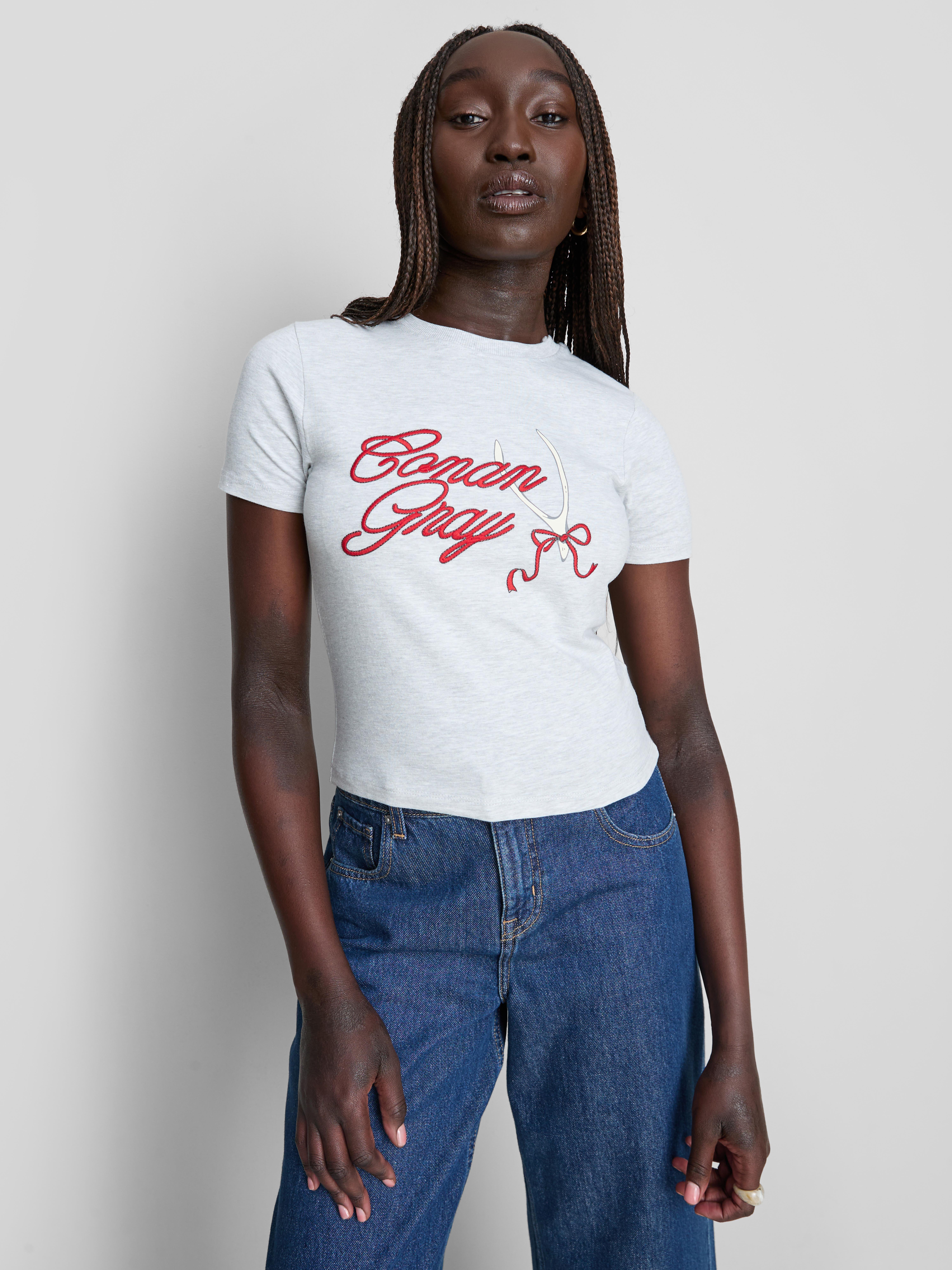 Cotton-Rich Conan Grey Tee
