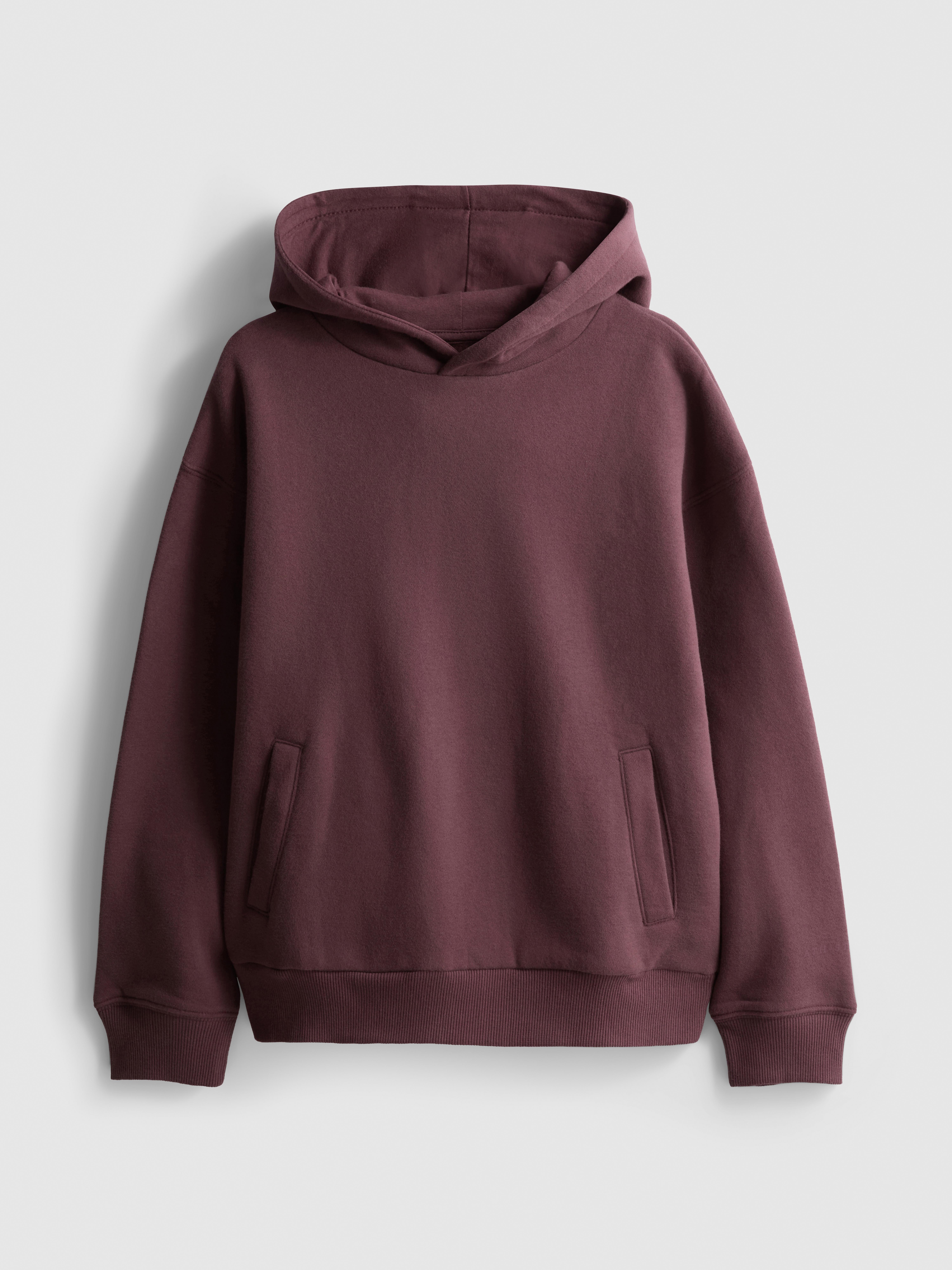 7–15 ans | Sweat à capuche en coton majoritaire Prune