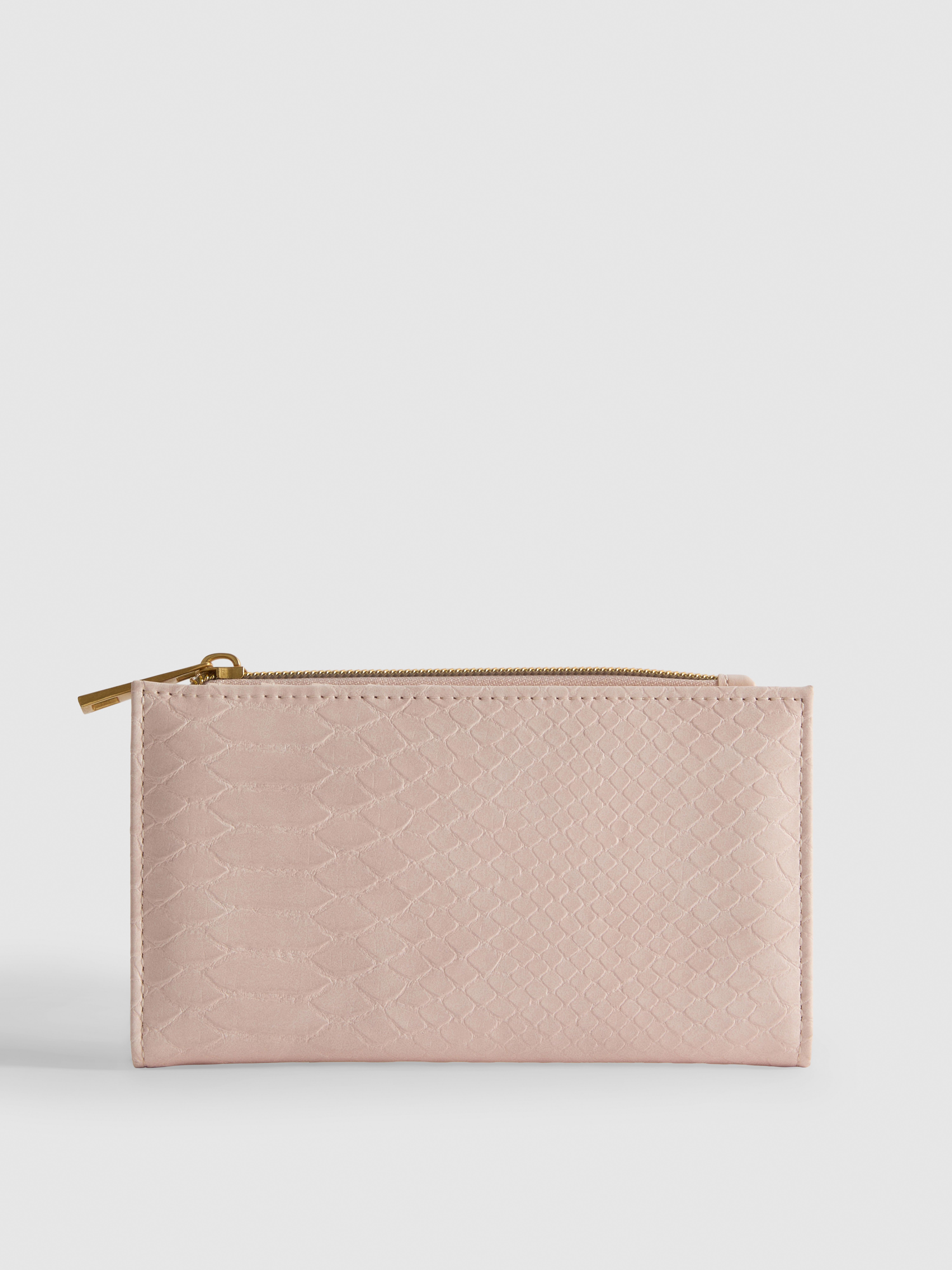 Porte-monnaie effet croco