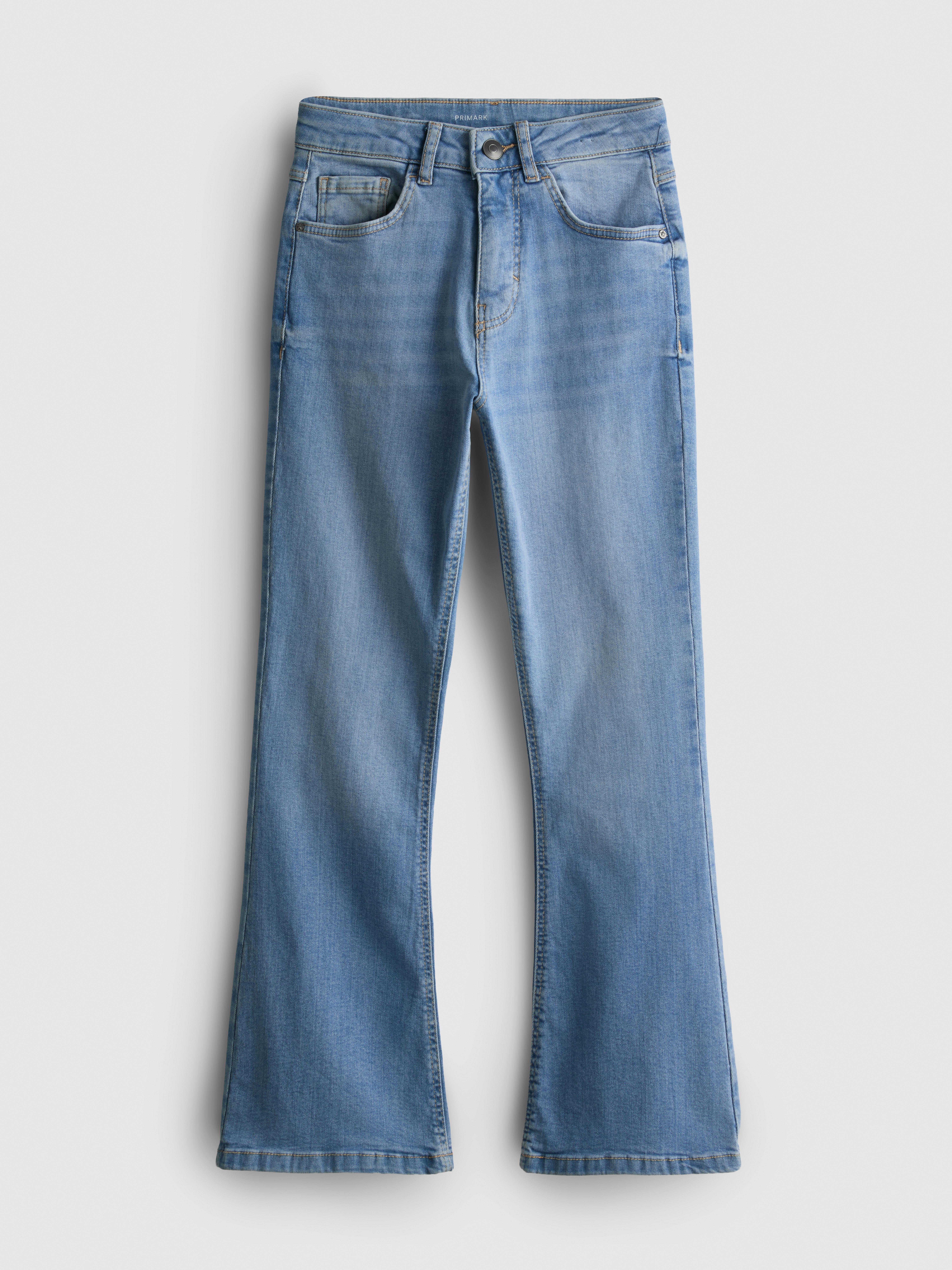 7-15 jr | Katoenrijke jeans met uitlopende pijpen