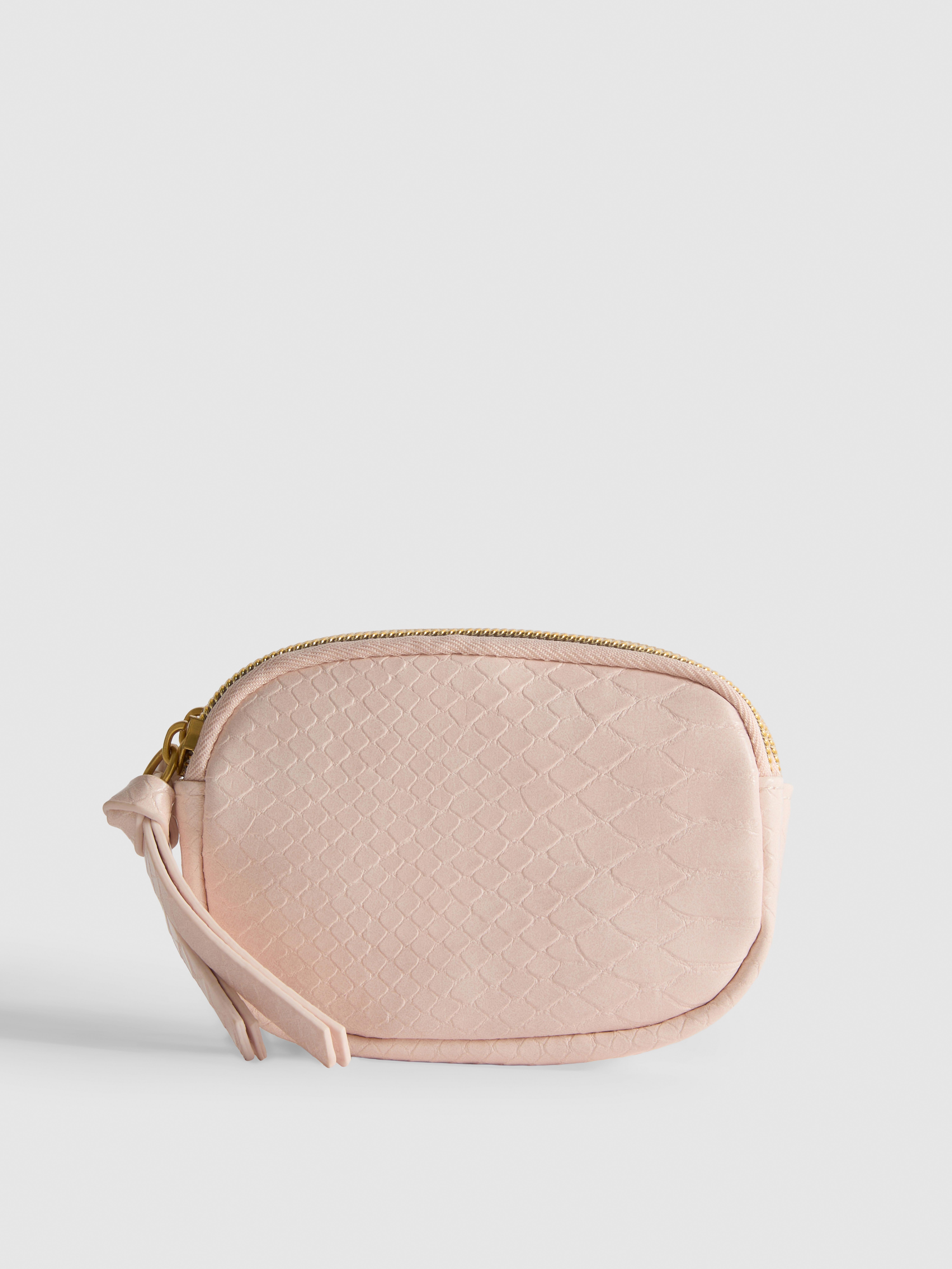 Women's Light Brown Croc-Effect Coin Purse | Penneys