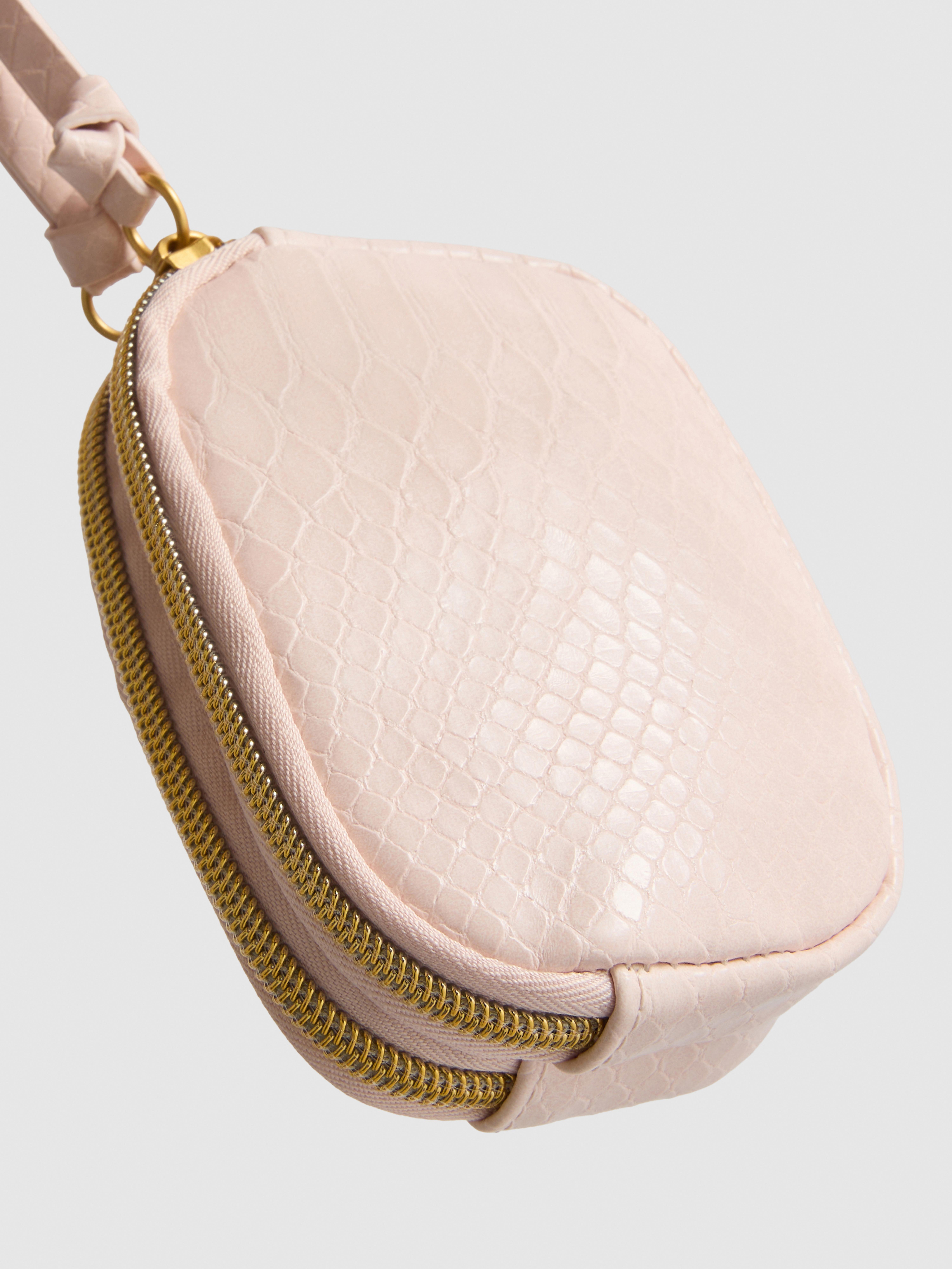 Women's Pink Croc-Effect Coin Purse | Primark