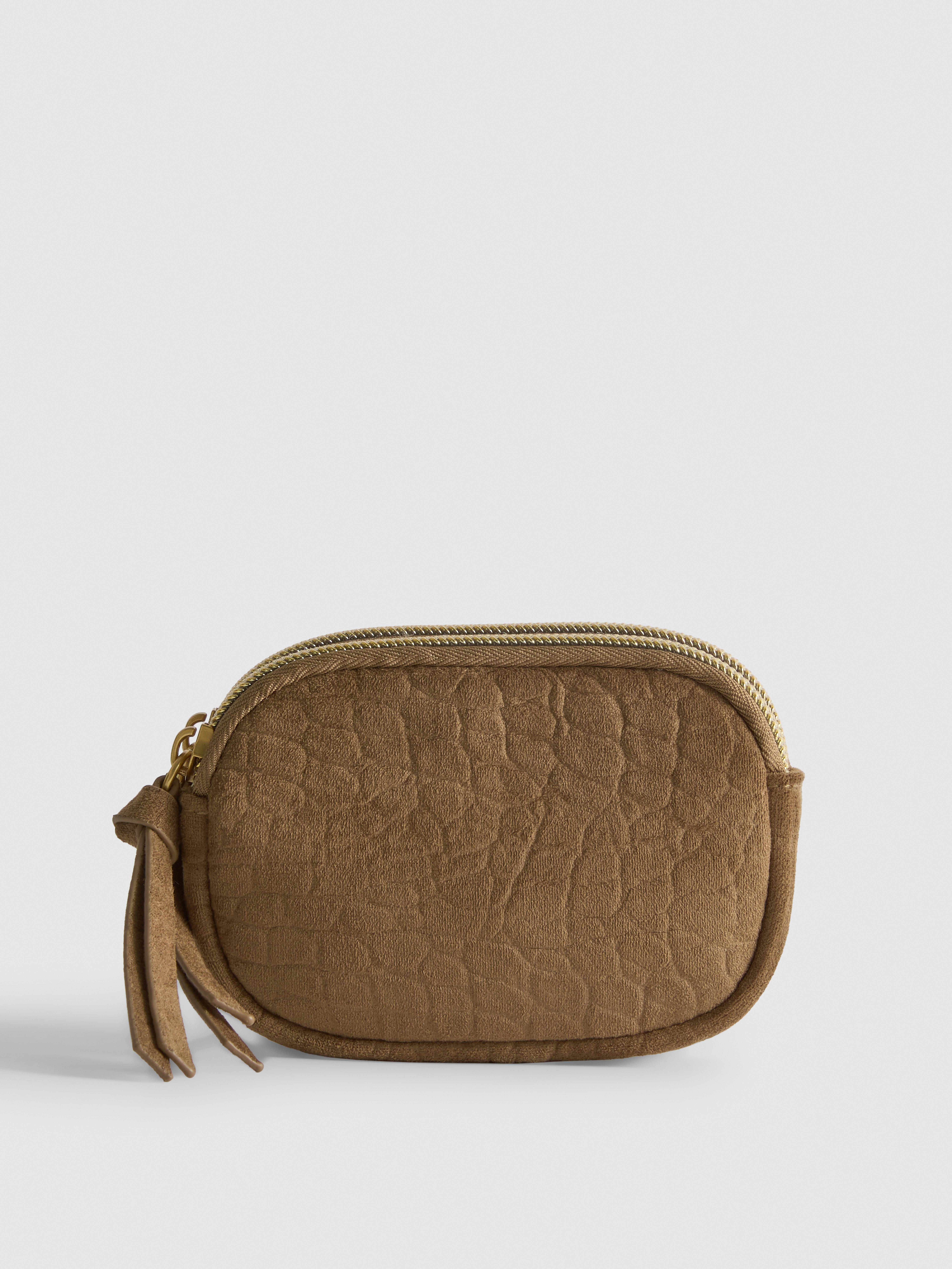 Croc-Effect Coin Purse
