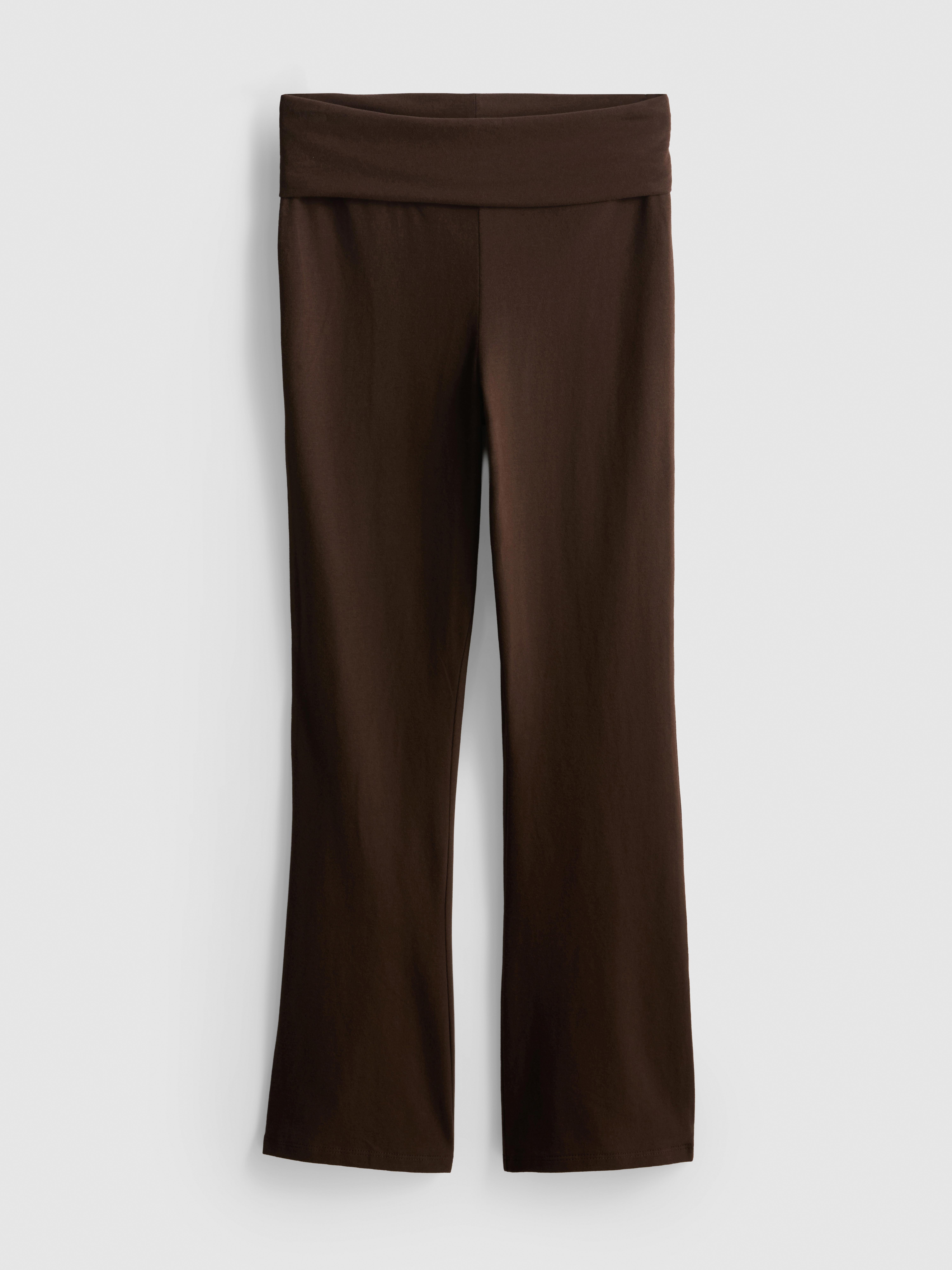 7-15 anos | Leggings boca sino cintura dobra algodão