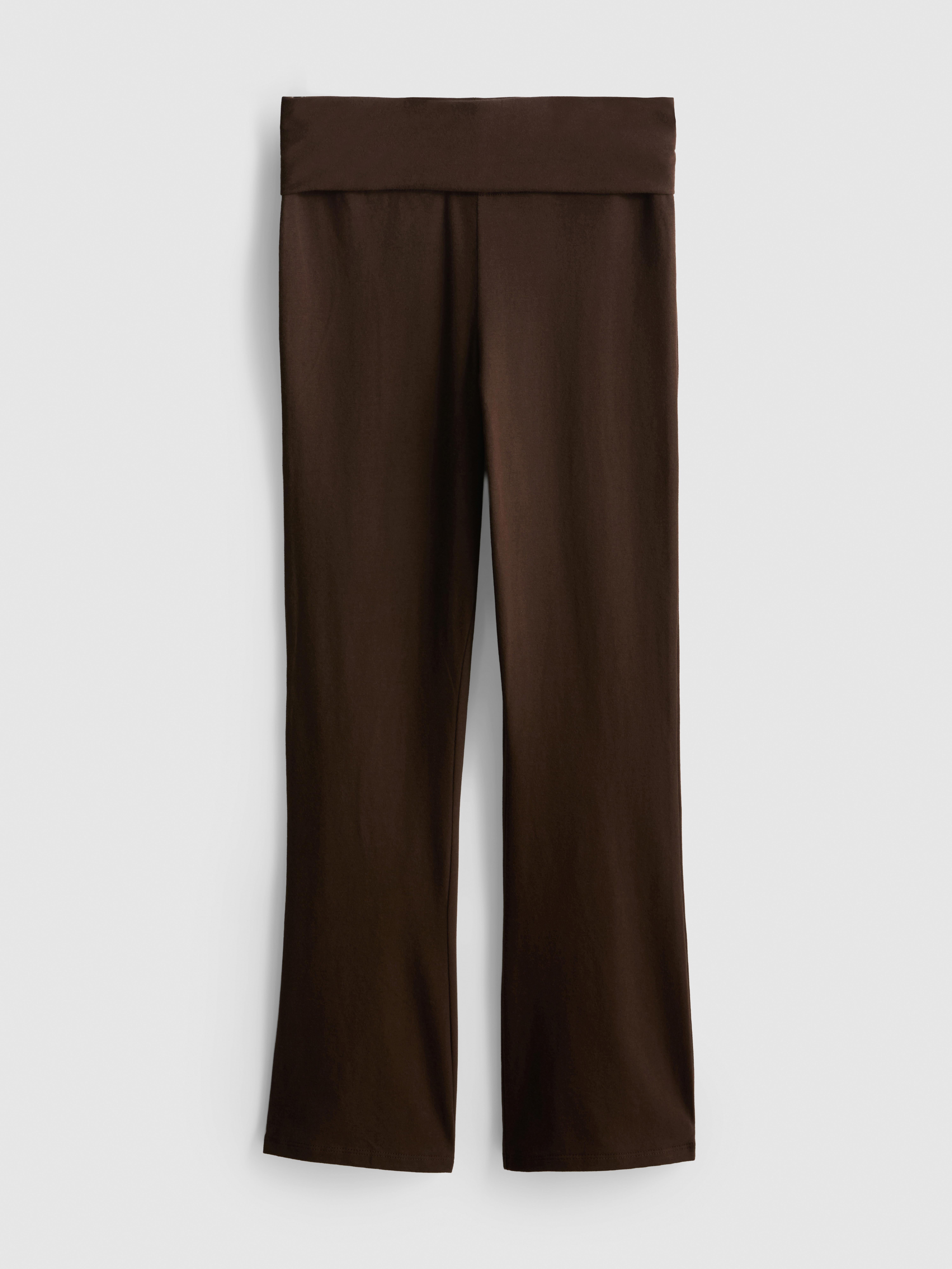 7-15 anos | Leggings boca sino cintura dobra algodão