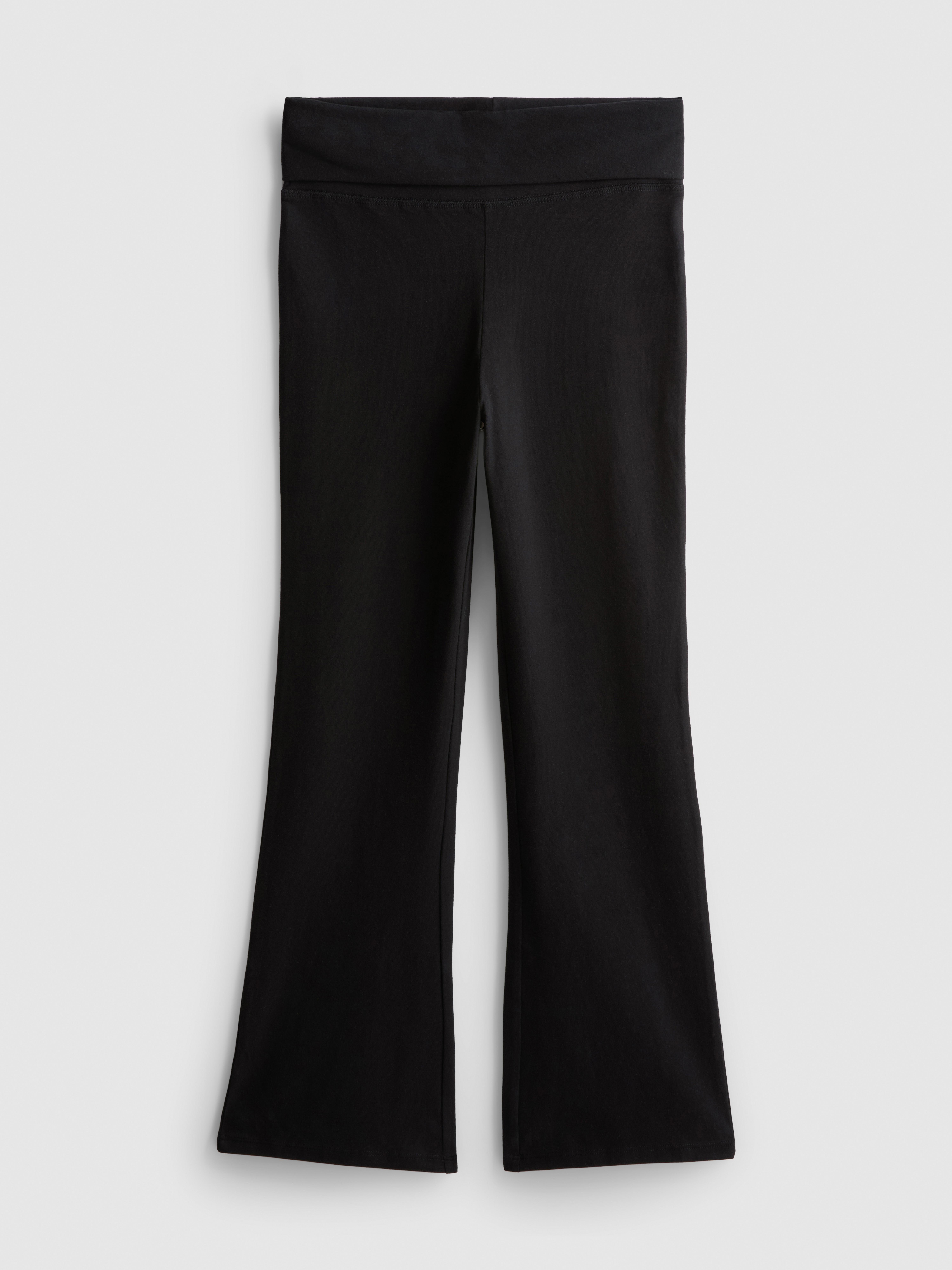 7–15 Jahre | Leggings mit hohem Baumwollanteil, ausgestelltem Bein und umgeschlagenem Bund