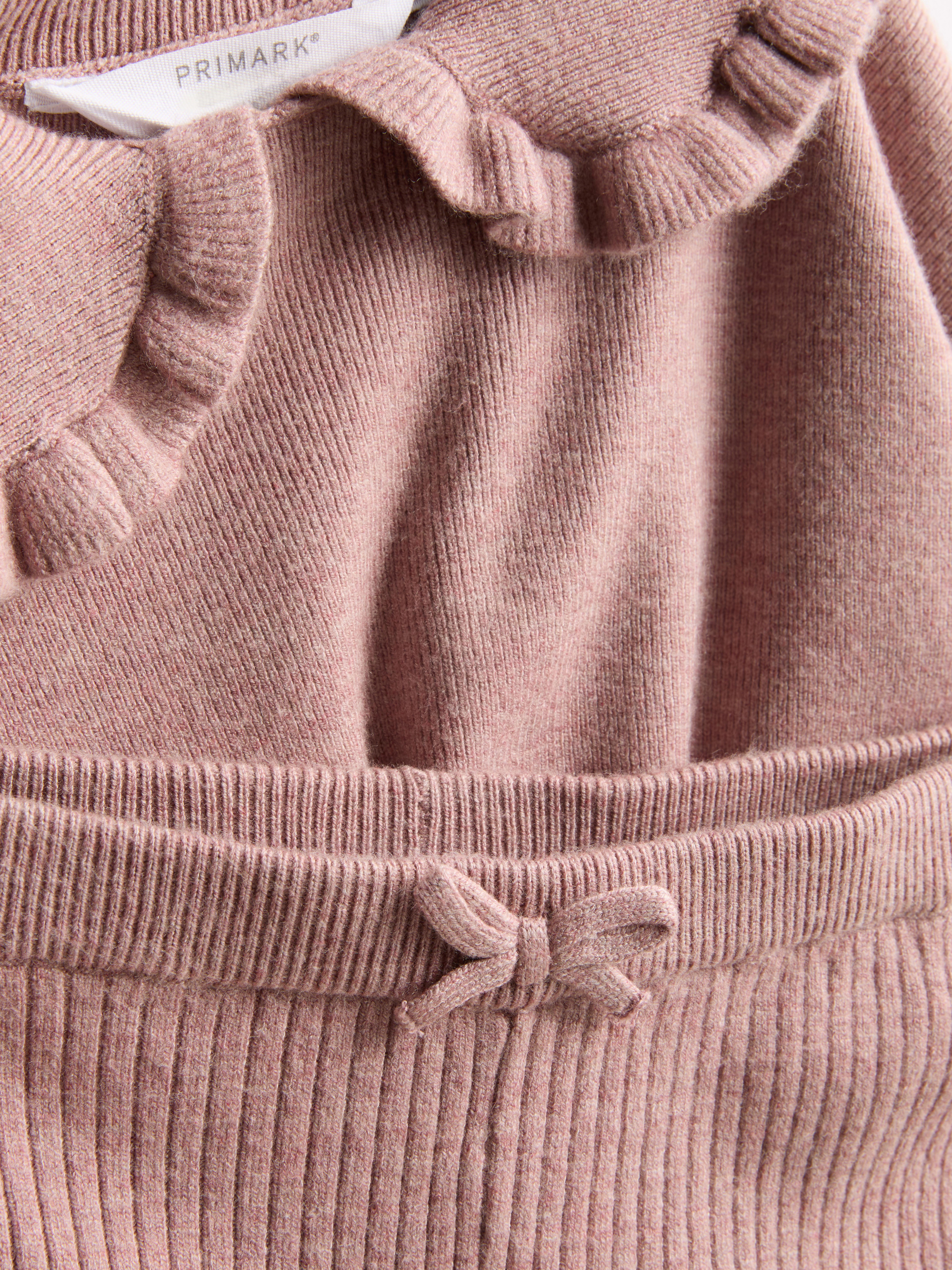 1-9yrs | Collared Sweater and Knit Leggings Set