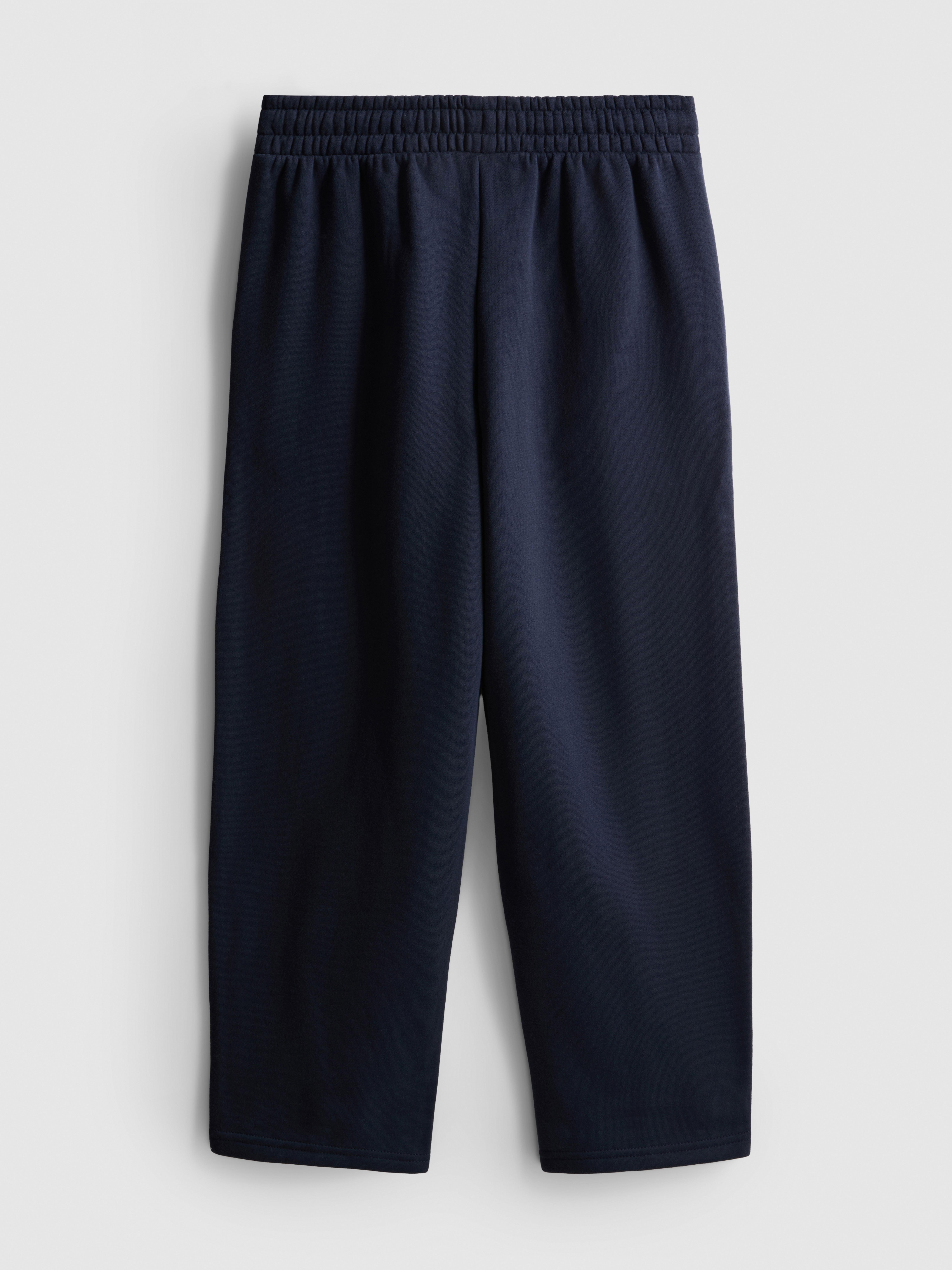 7-15 jr | Katoenrijke joggingbroek met barrel-pijpen