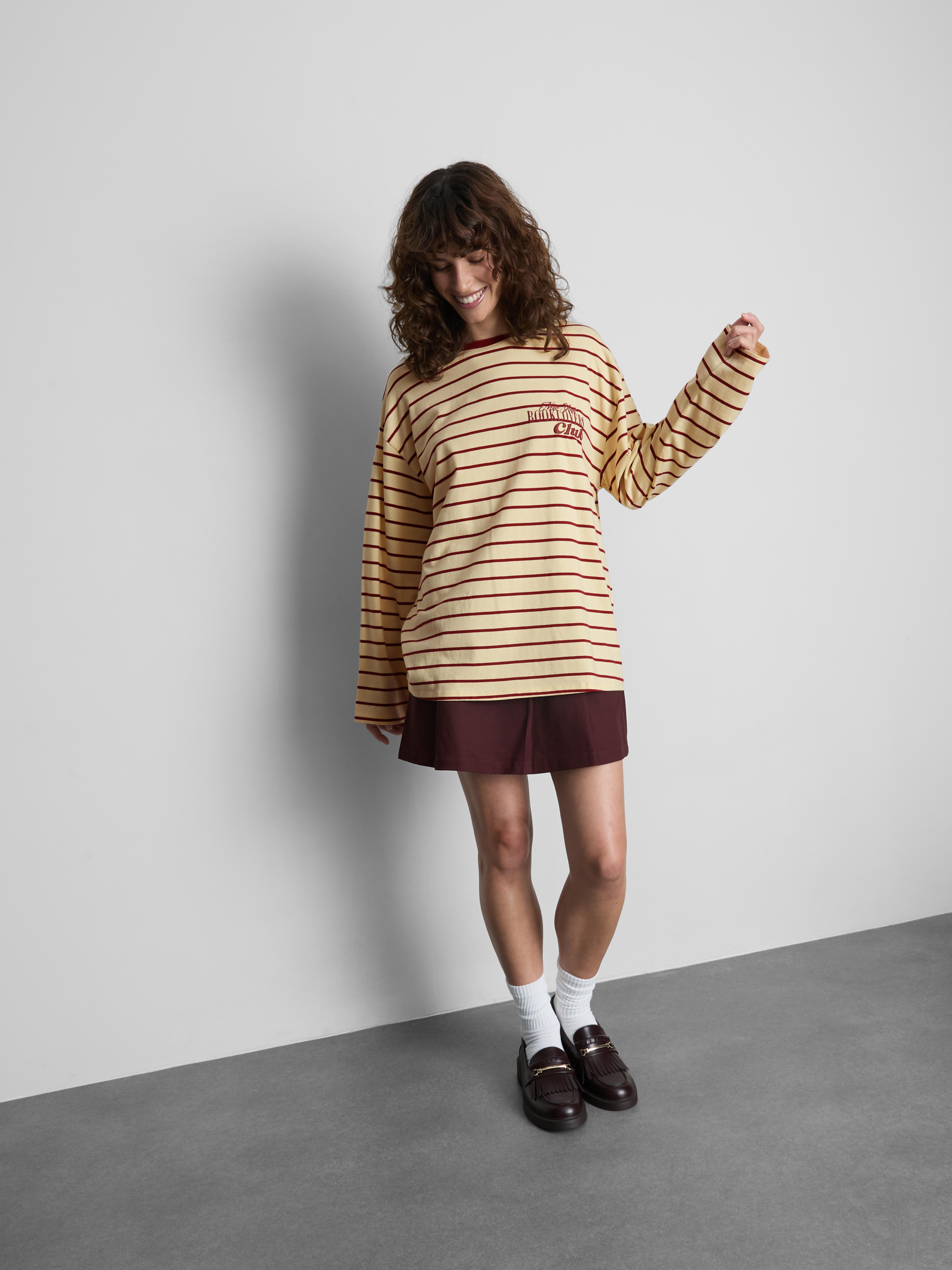 The Primark Scene | Striped Graphic Long-Sleeve Tee